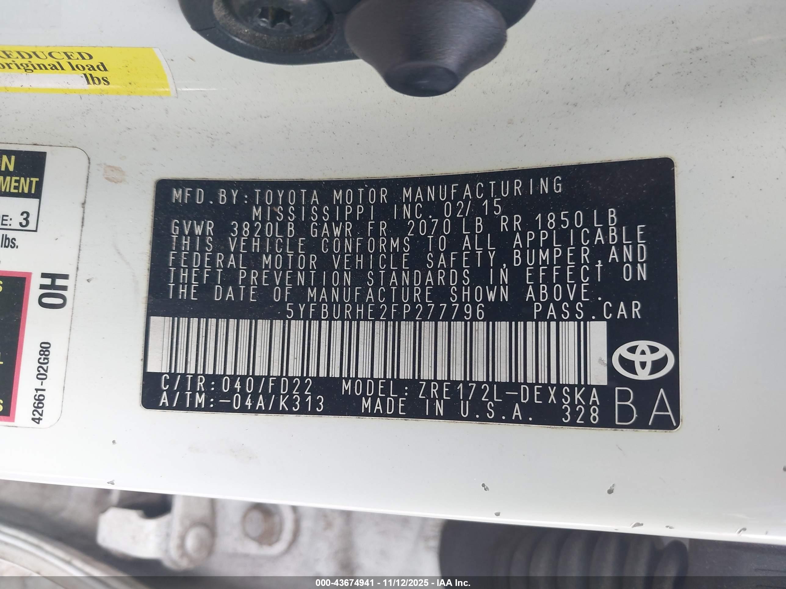 TOYOTA COROLLA image 9