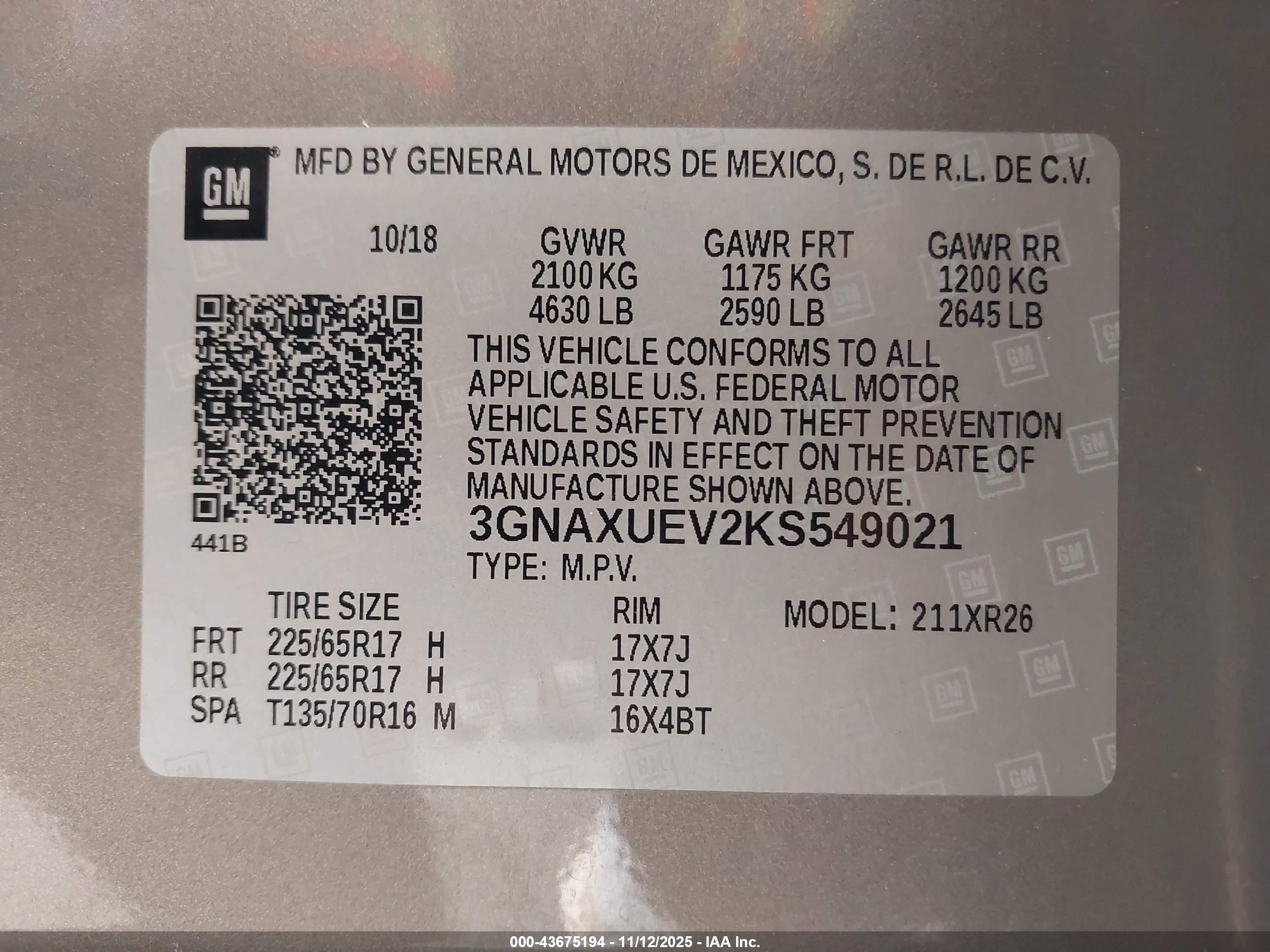 CHEVROLET EQUINOX image 9