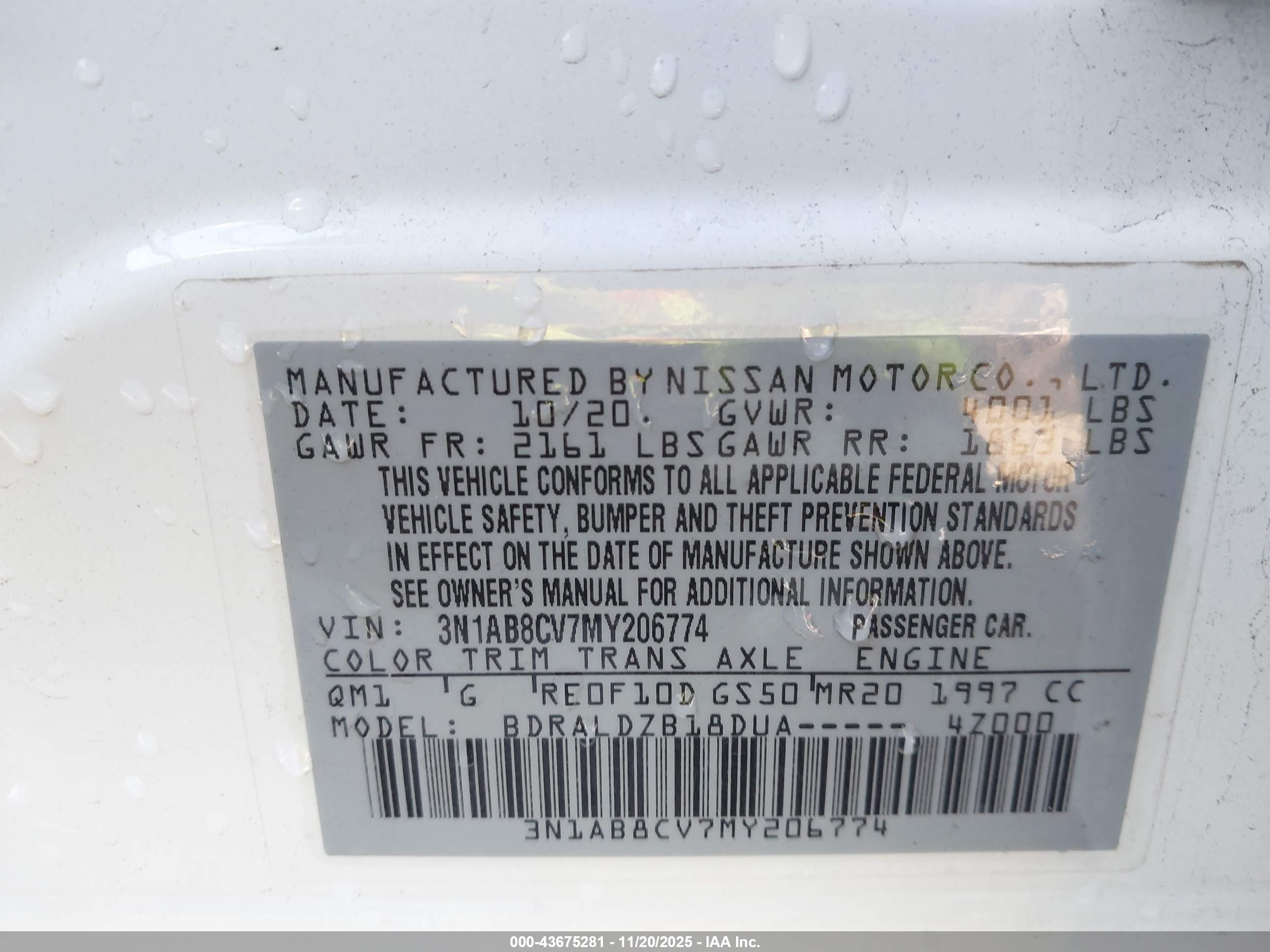 NISSAN SENTRA image 9