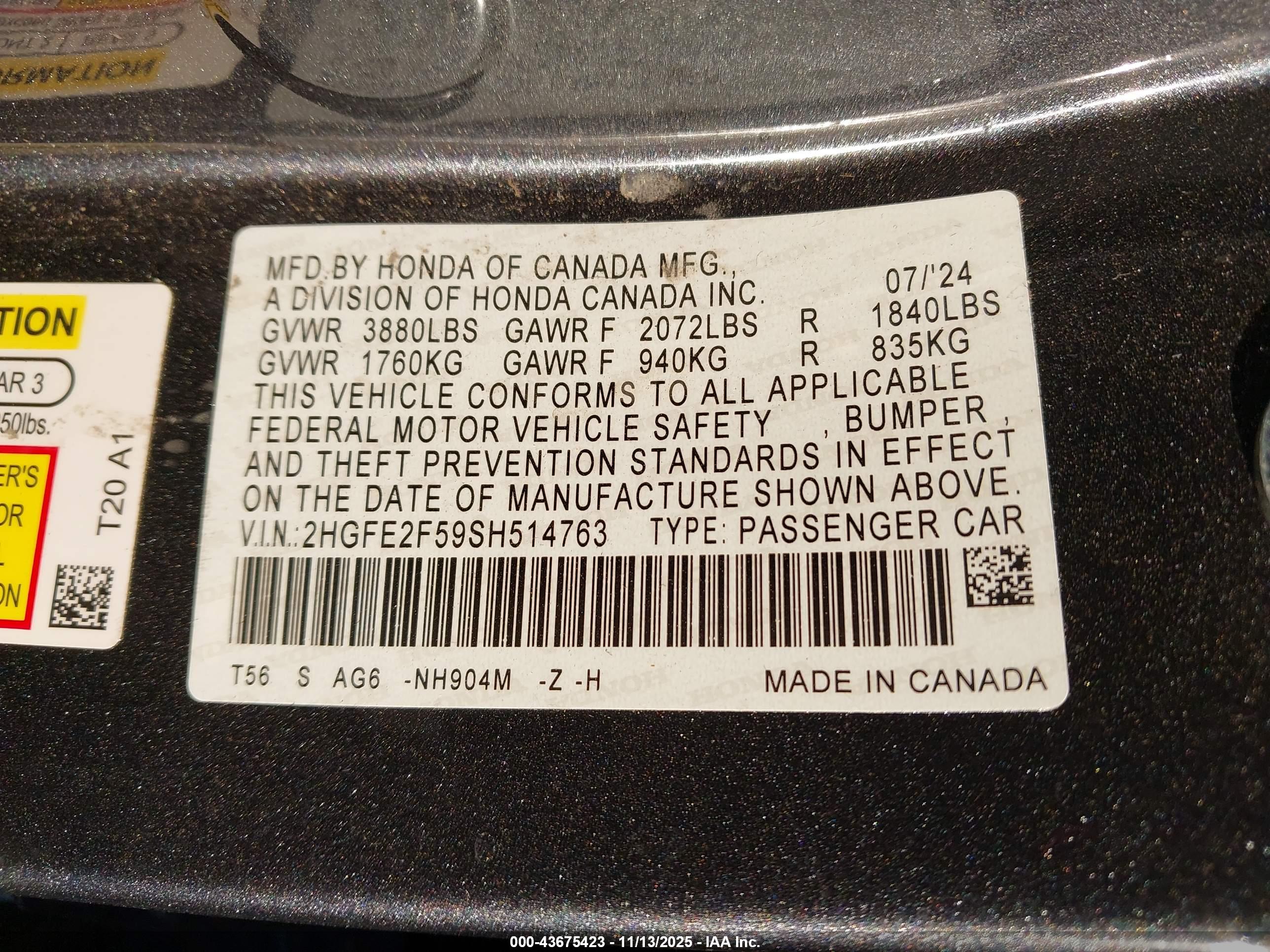 HONDA CIVIC image 9
