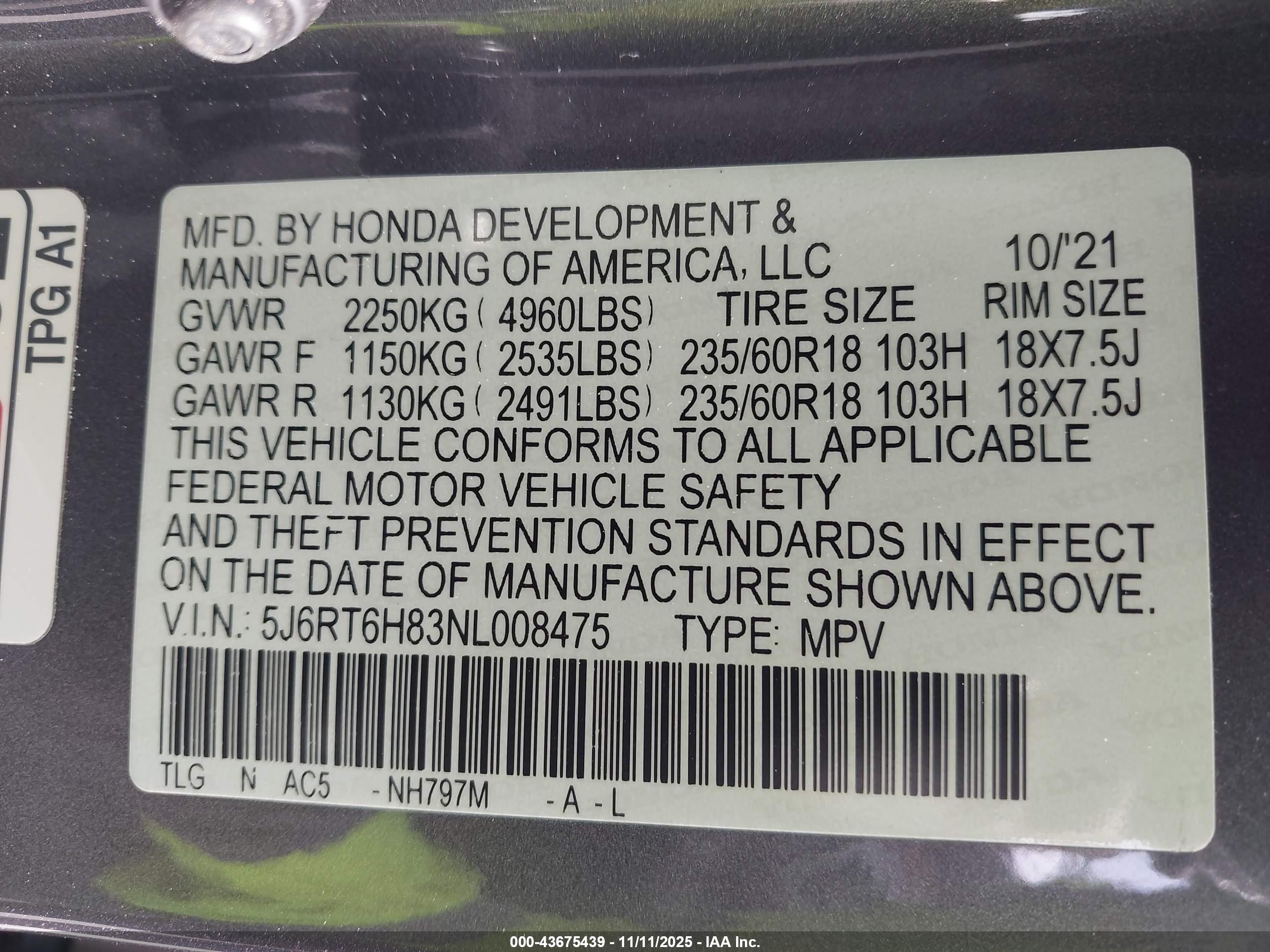 HONDA CR-V image 9