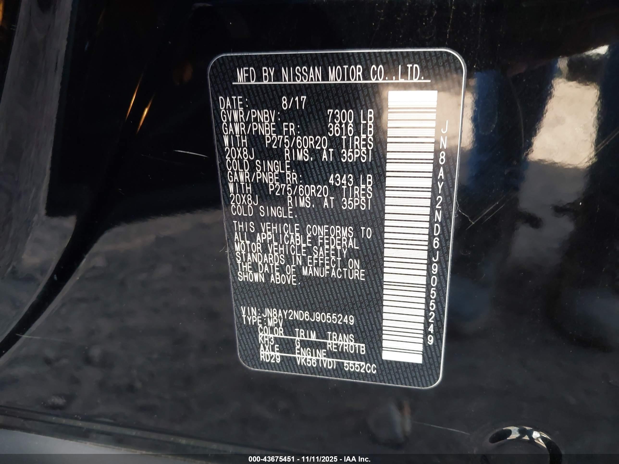 NISSAN ARMADA image 9