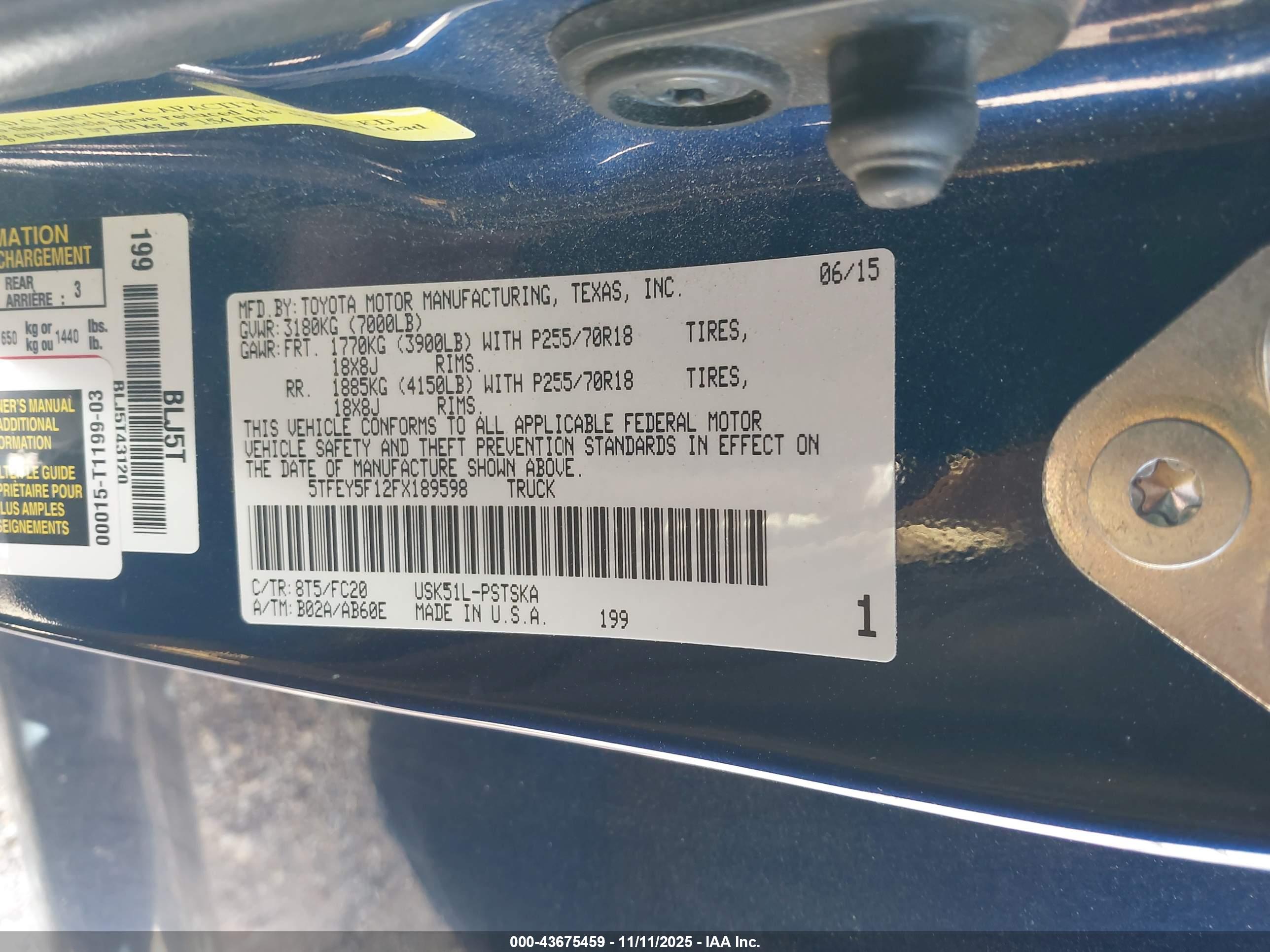 TOYOTA TUNDRA image 9