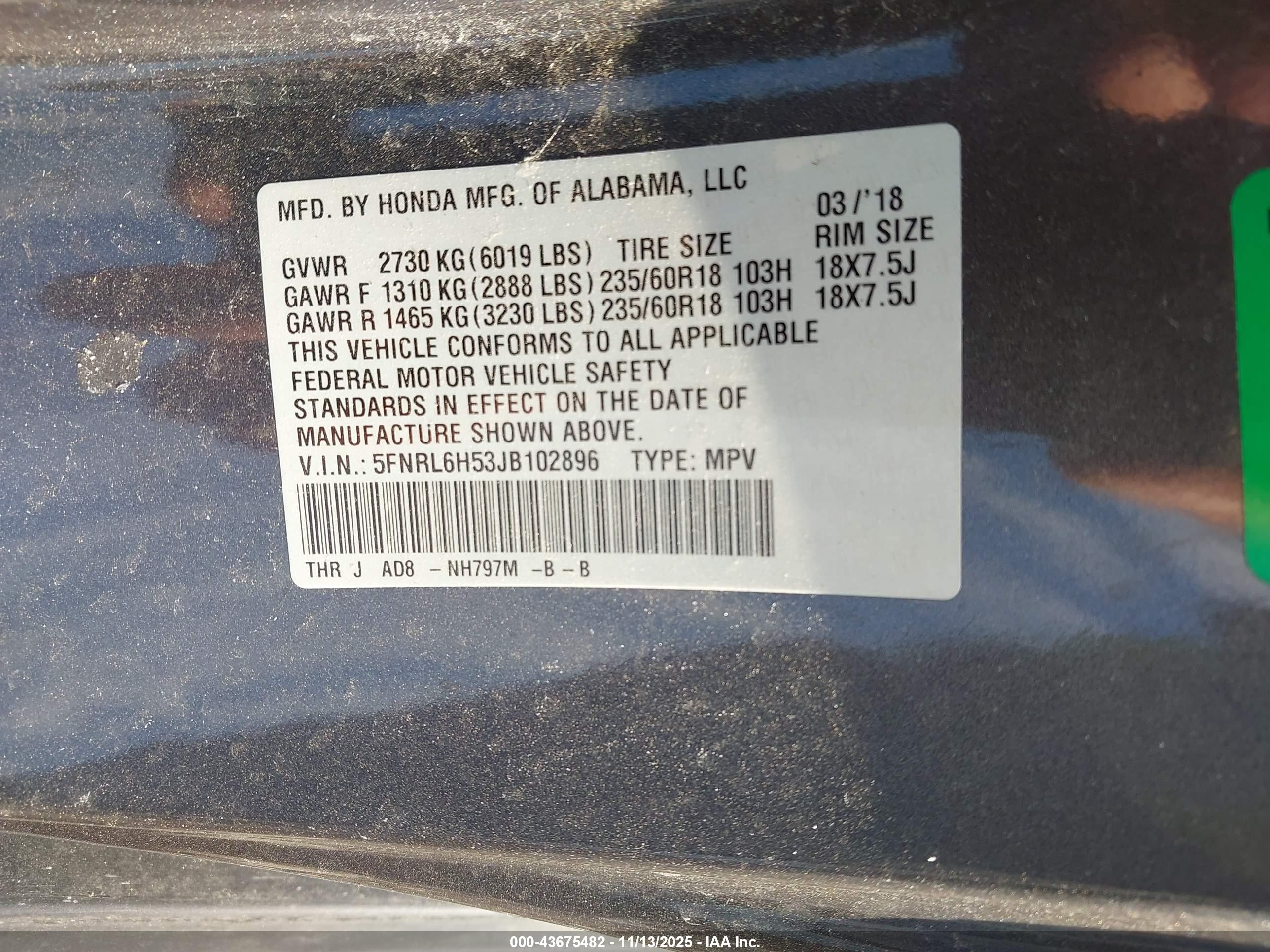 HONDA ODYSSEY image 9