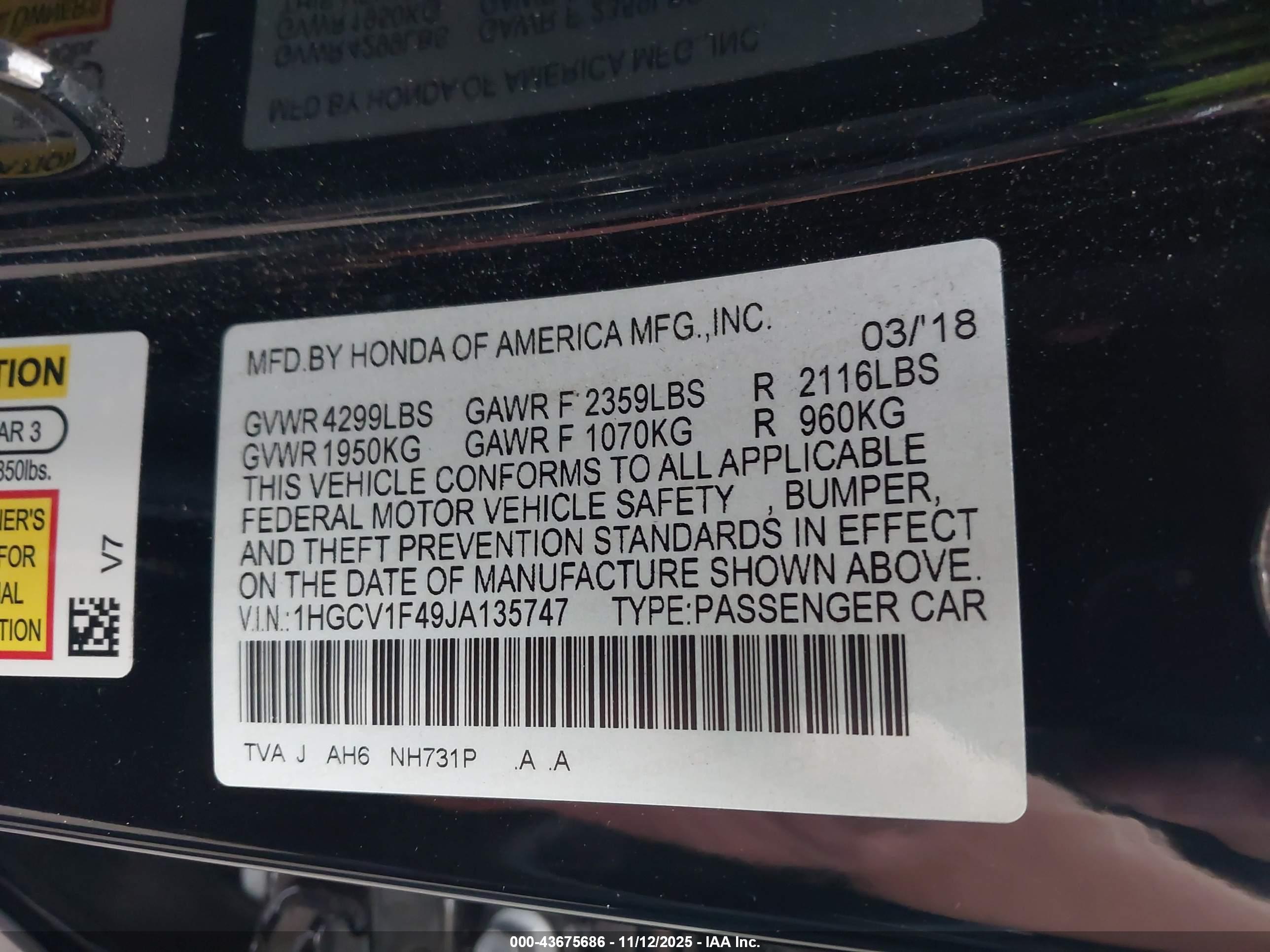 HONDA ACCORD image 9