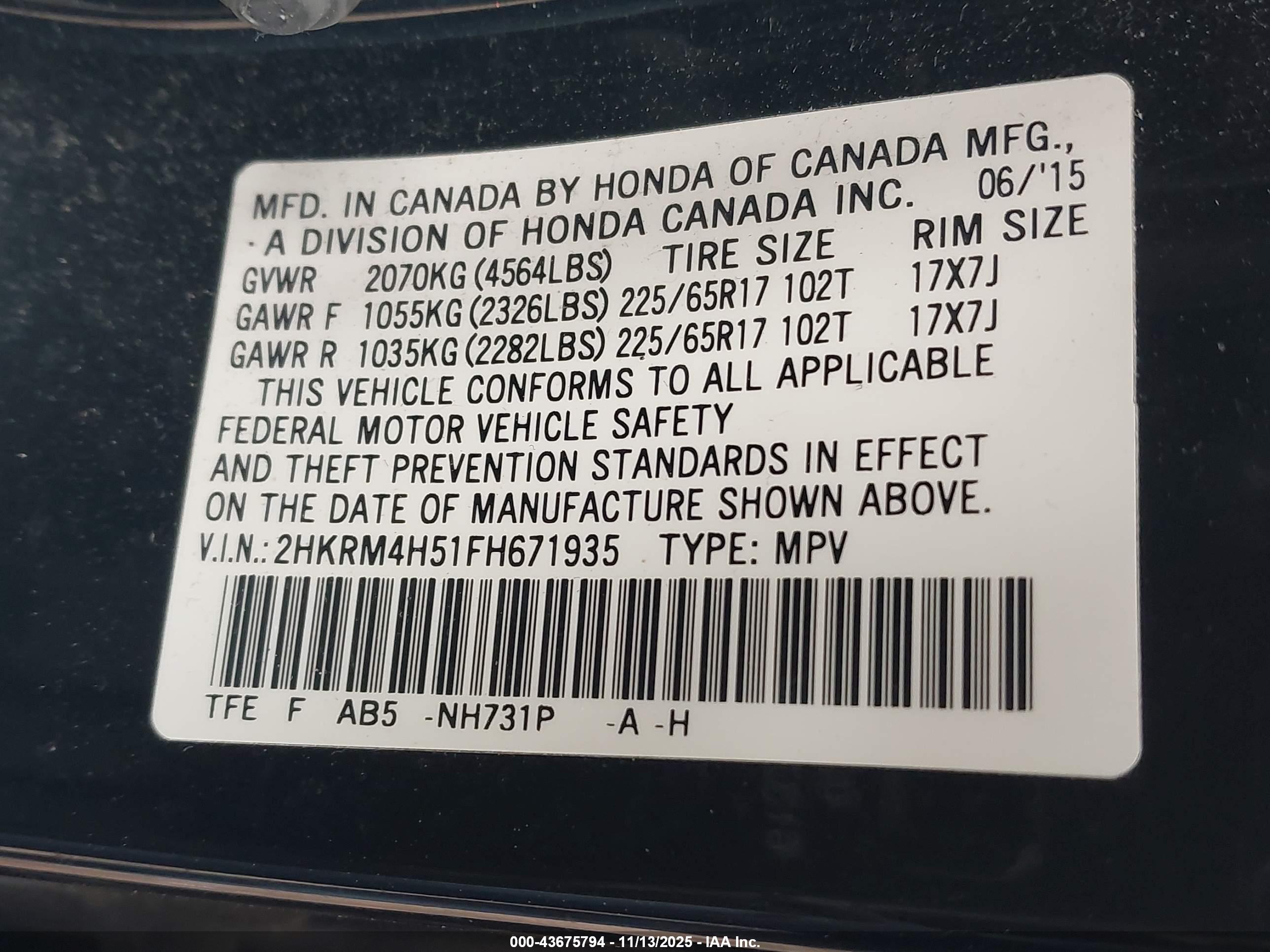 HONDA CR-V image 9