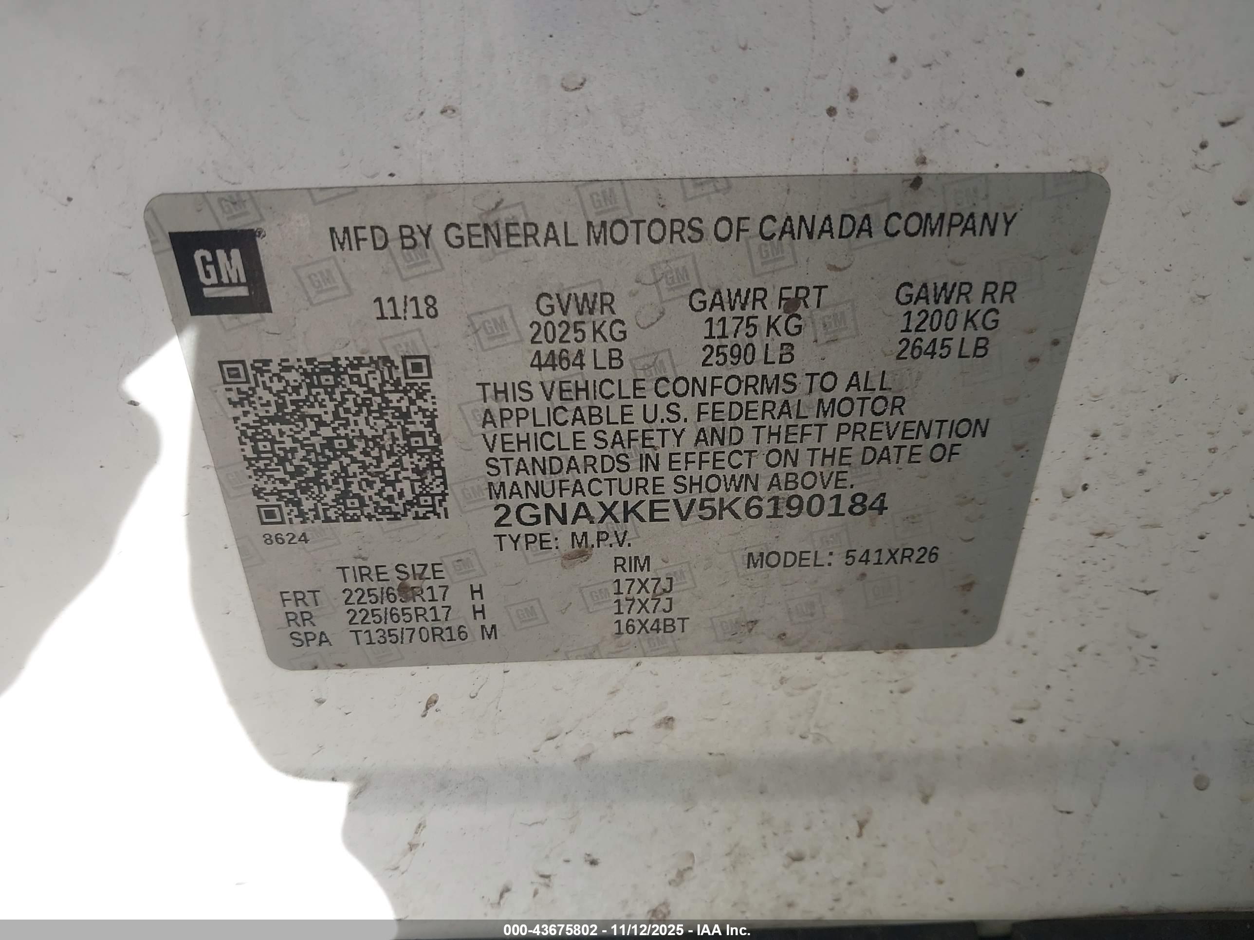 CHEVROLET EQUINOX image 9
