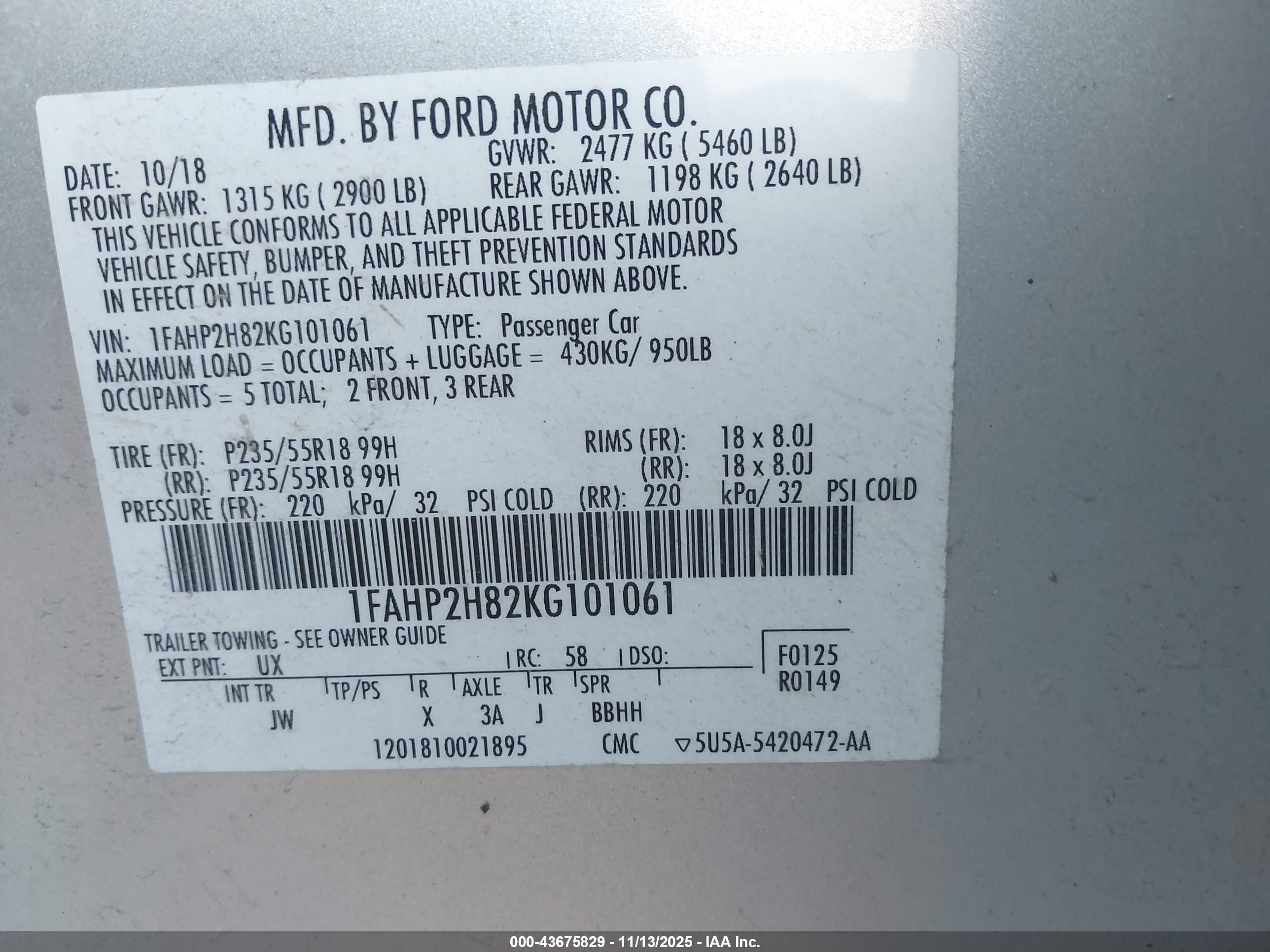 FORD TAURUS image 9