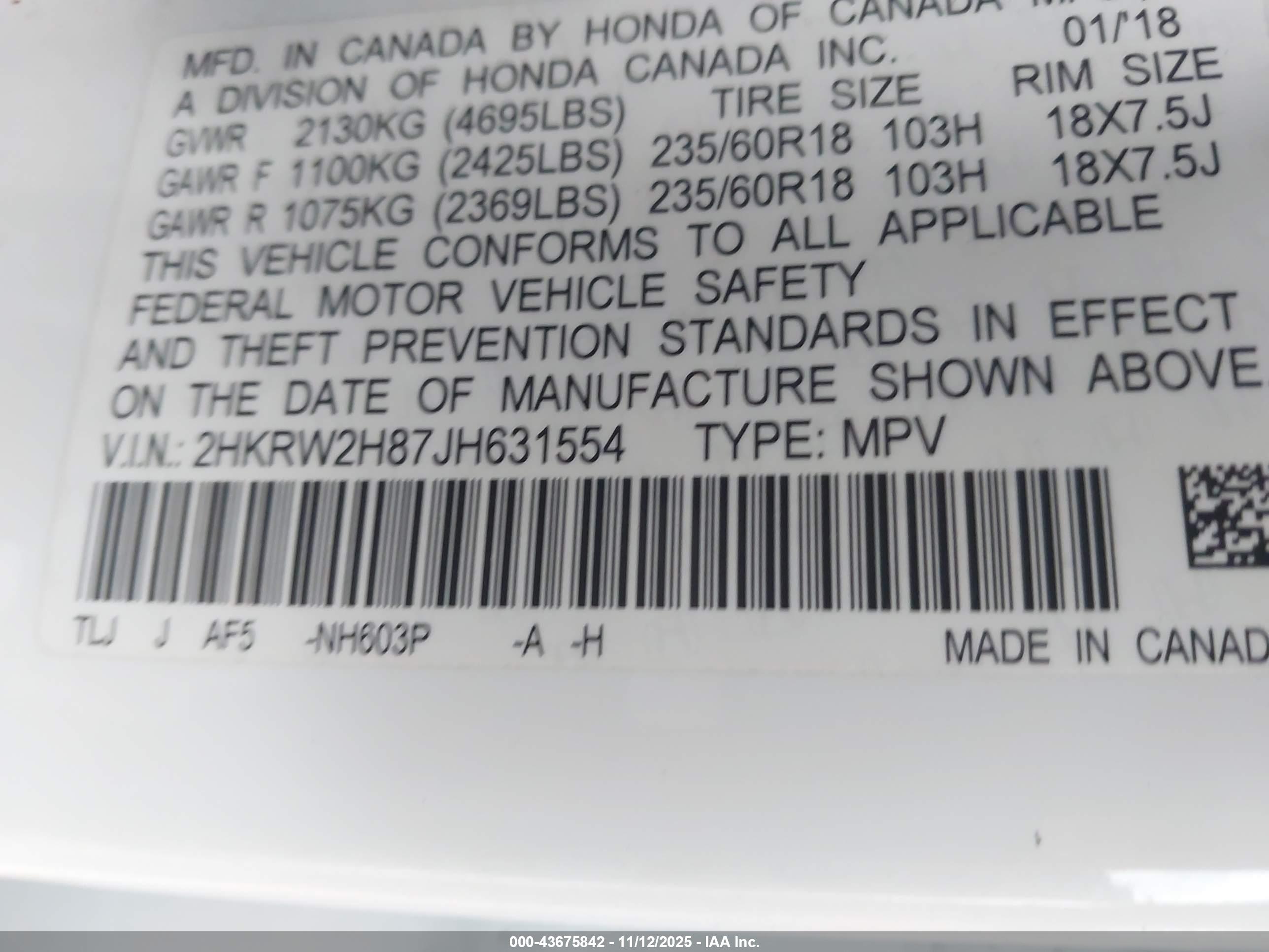 HONDA CR-V image 9