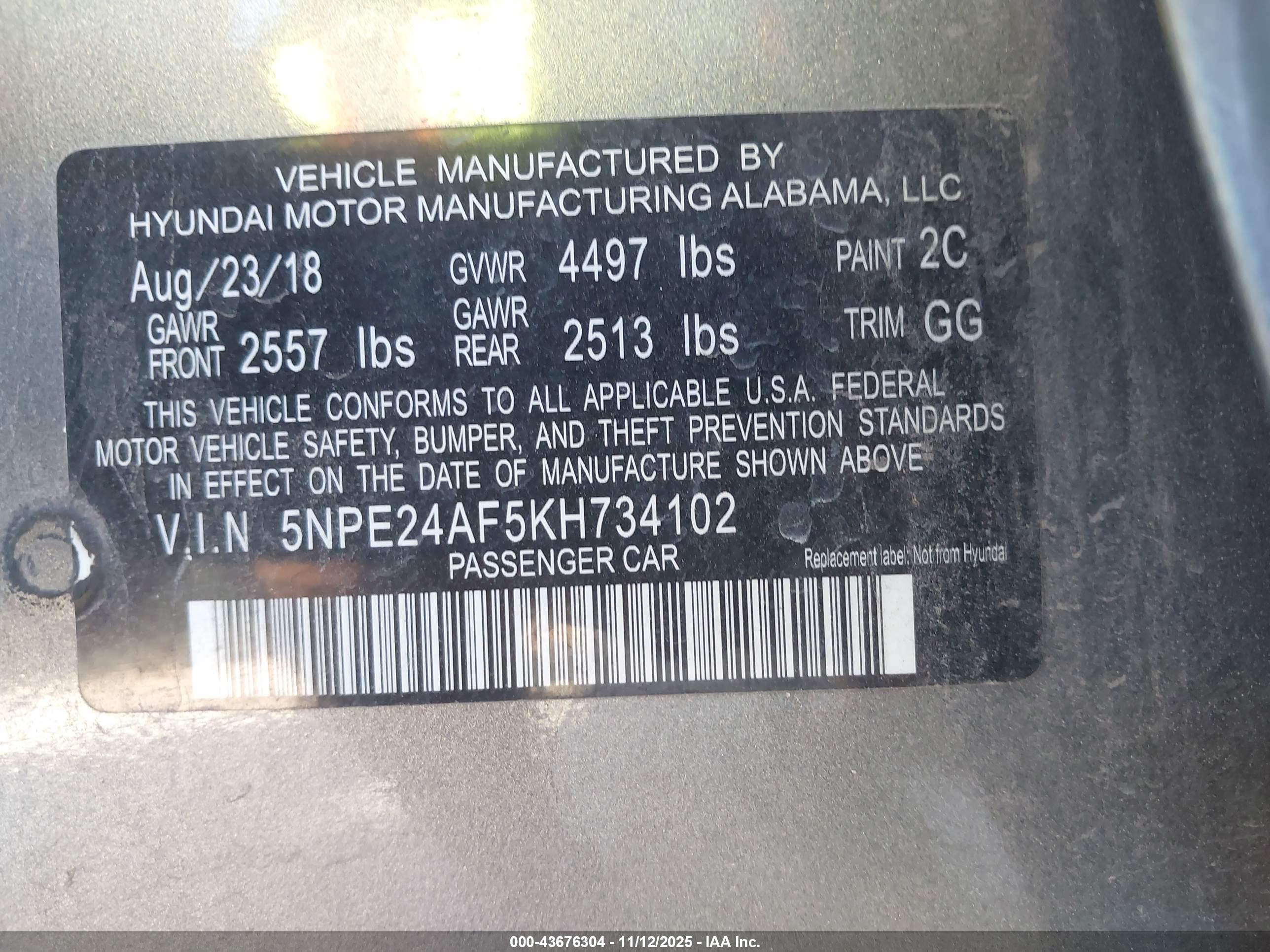 HYUNDAI SONATA image 9
