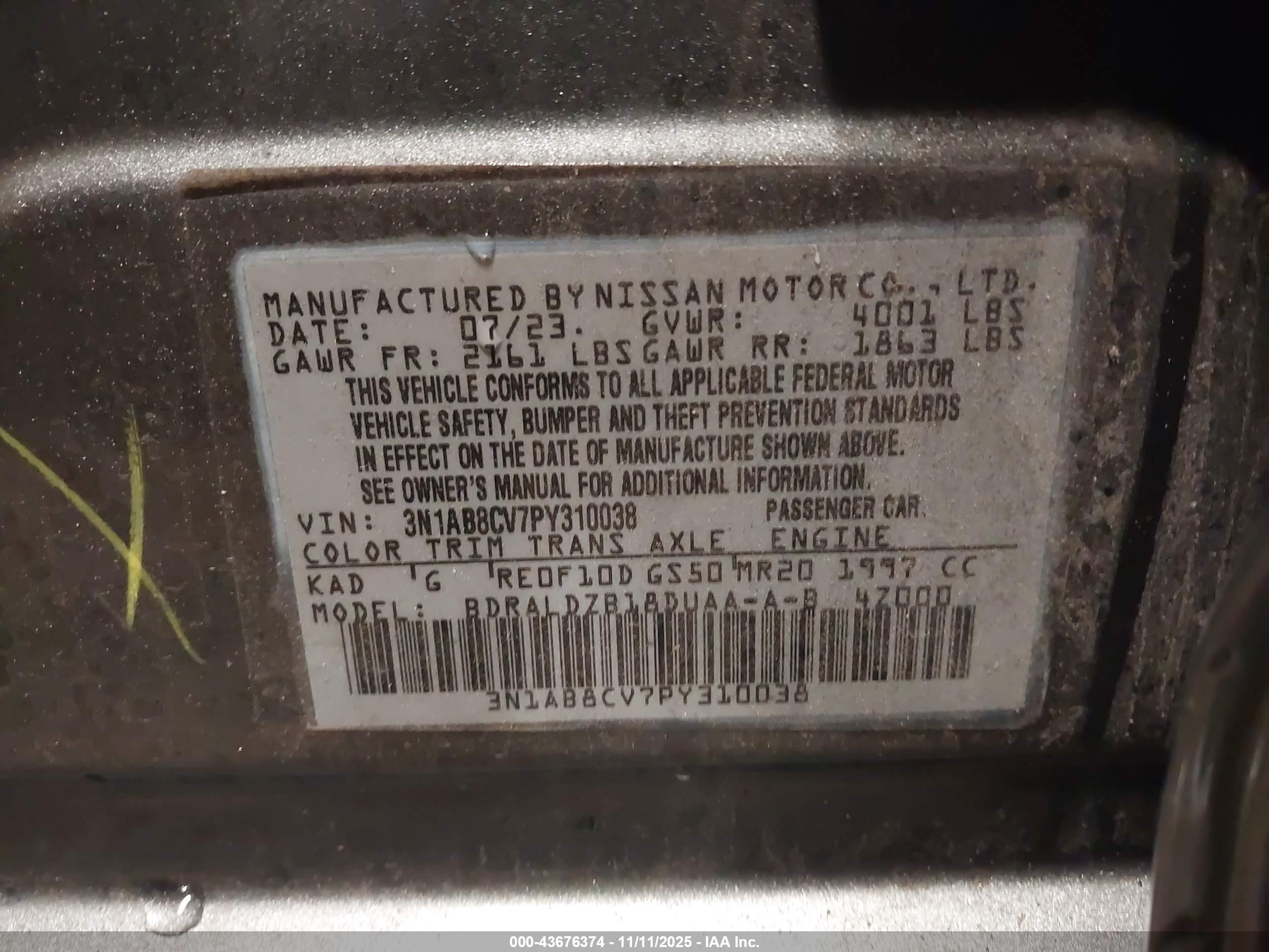 NISSAN SENTRA image 9