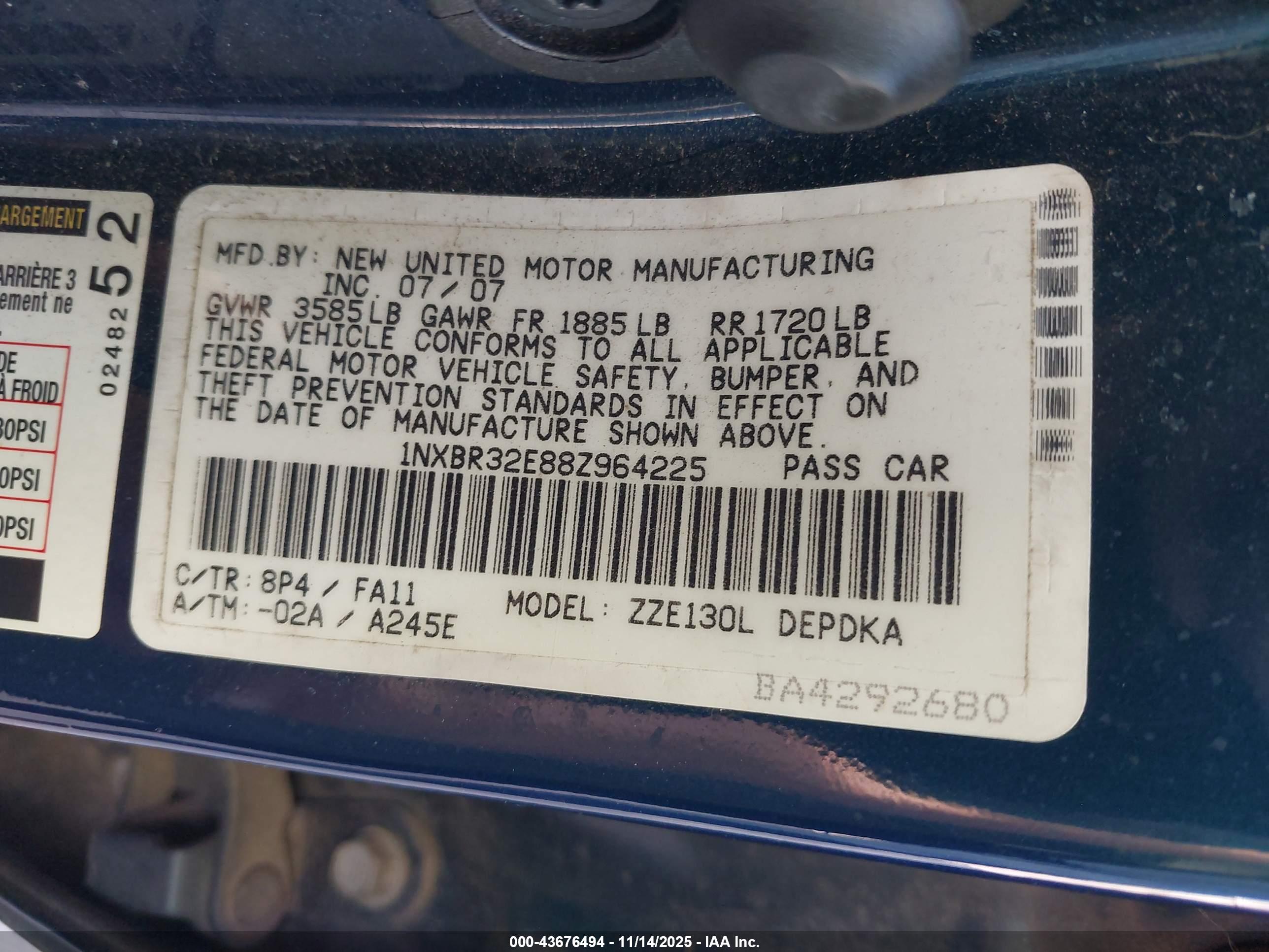 TOYOTA COROLLA image 9