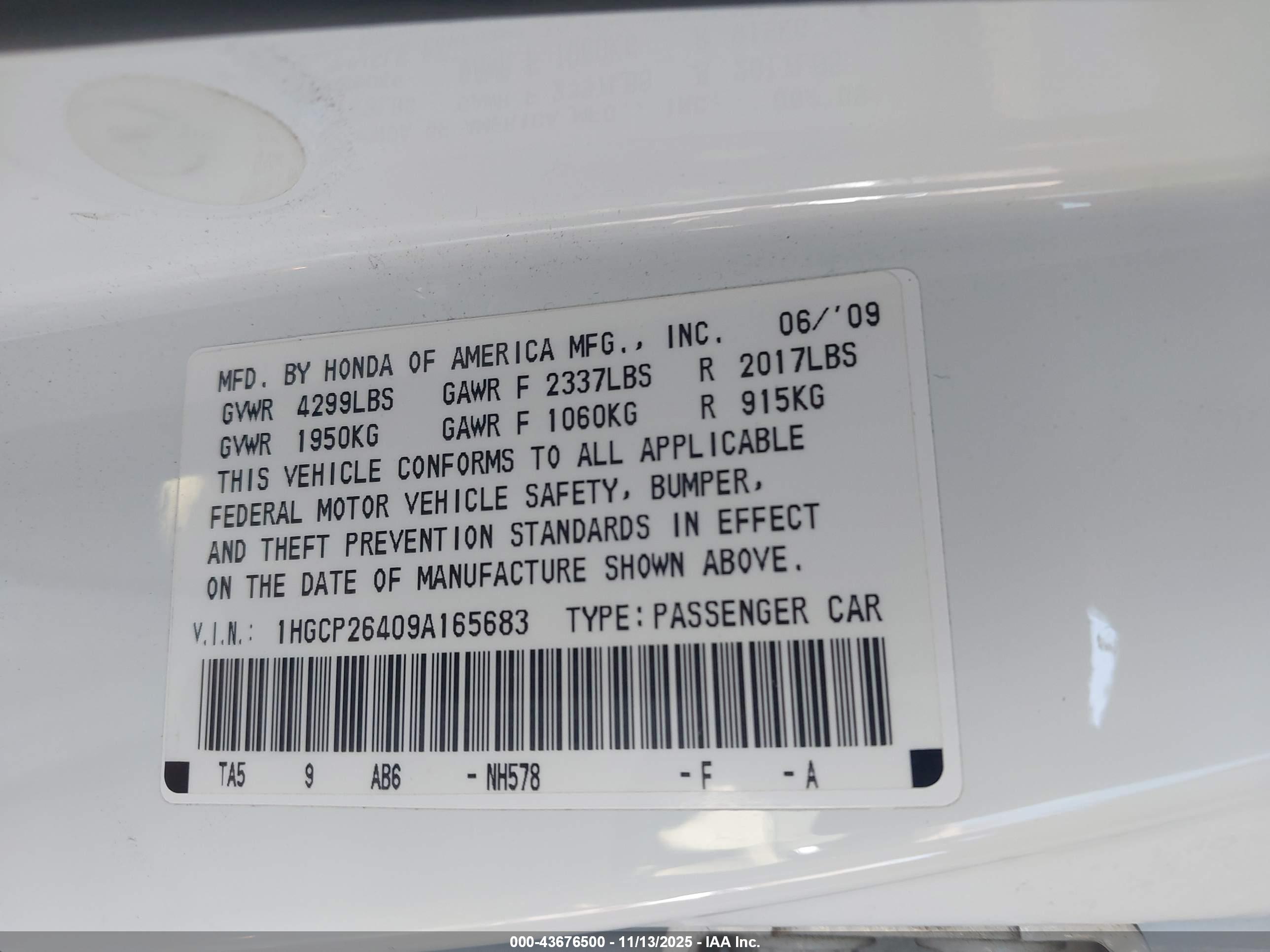 HONDA ACCORD image 9