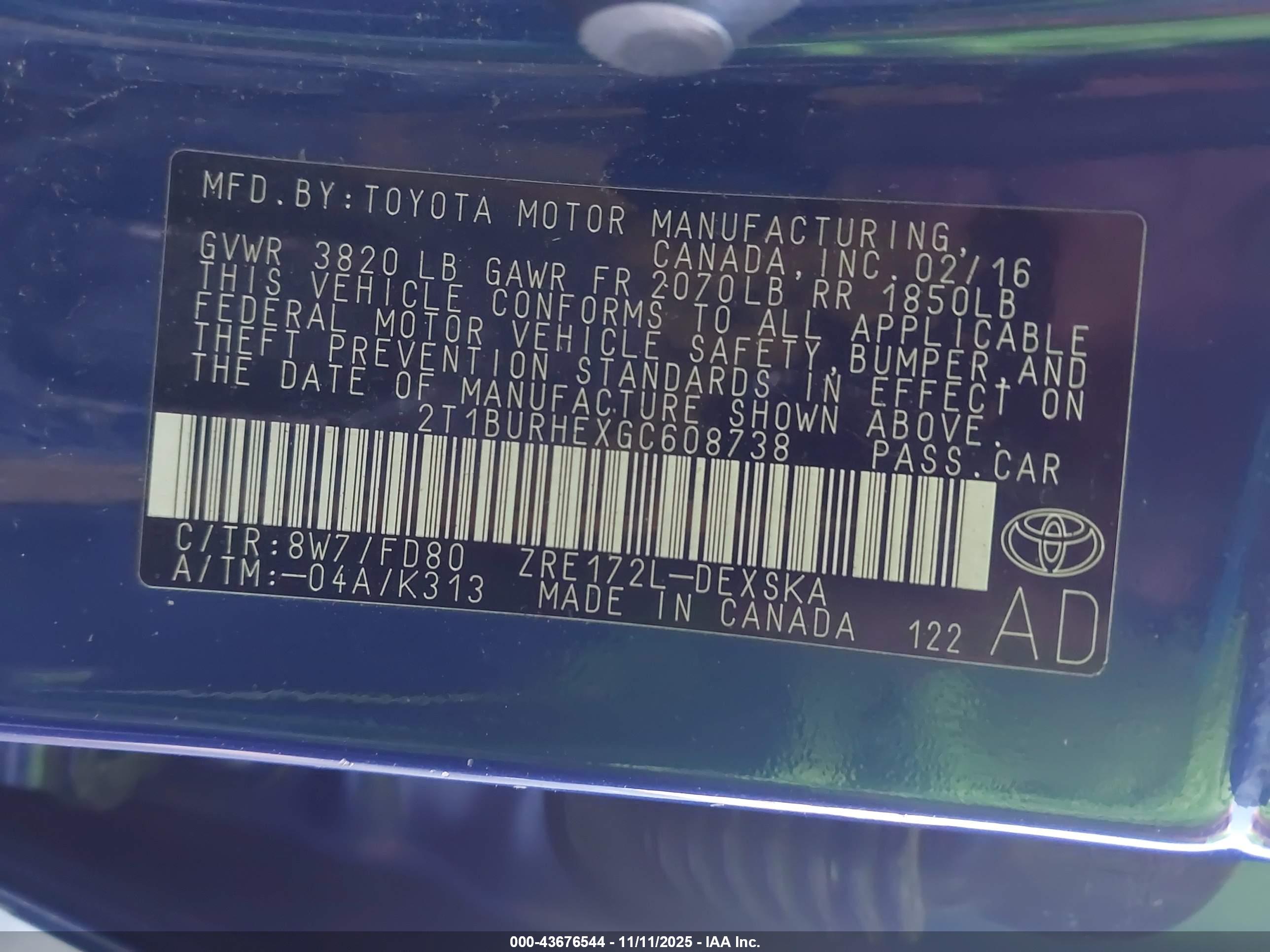 TOYOTA COROLLA image 9