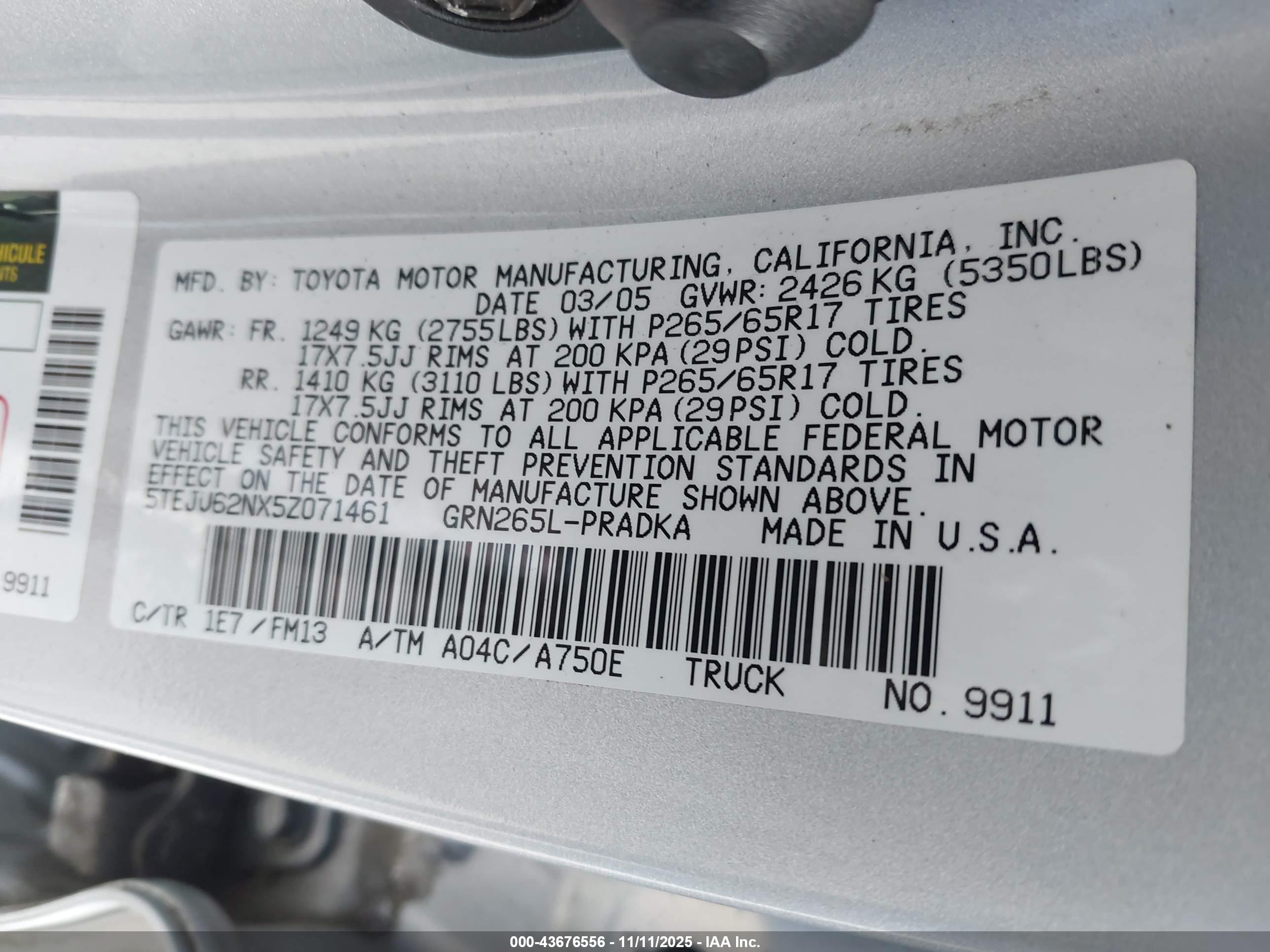 TOYOTA TACOMA image 9