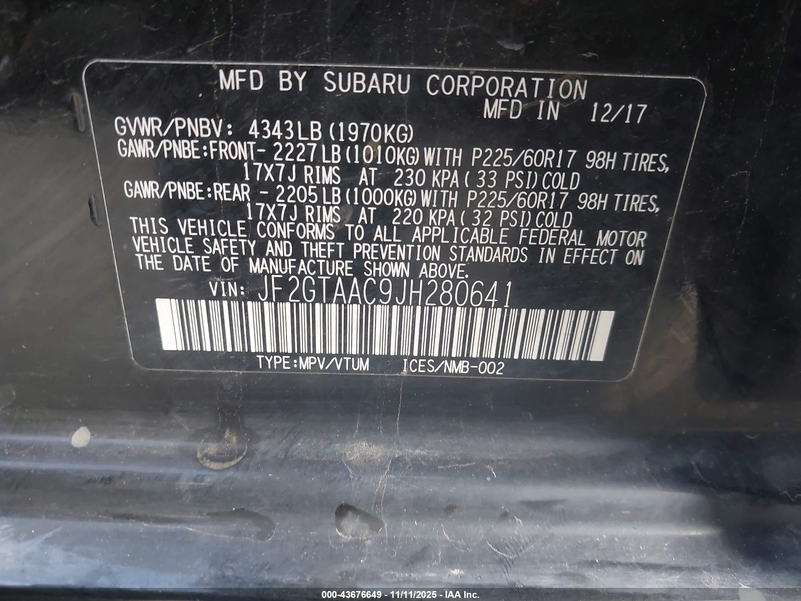 SUBARU CROSSTREK image 9