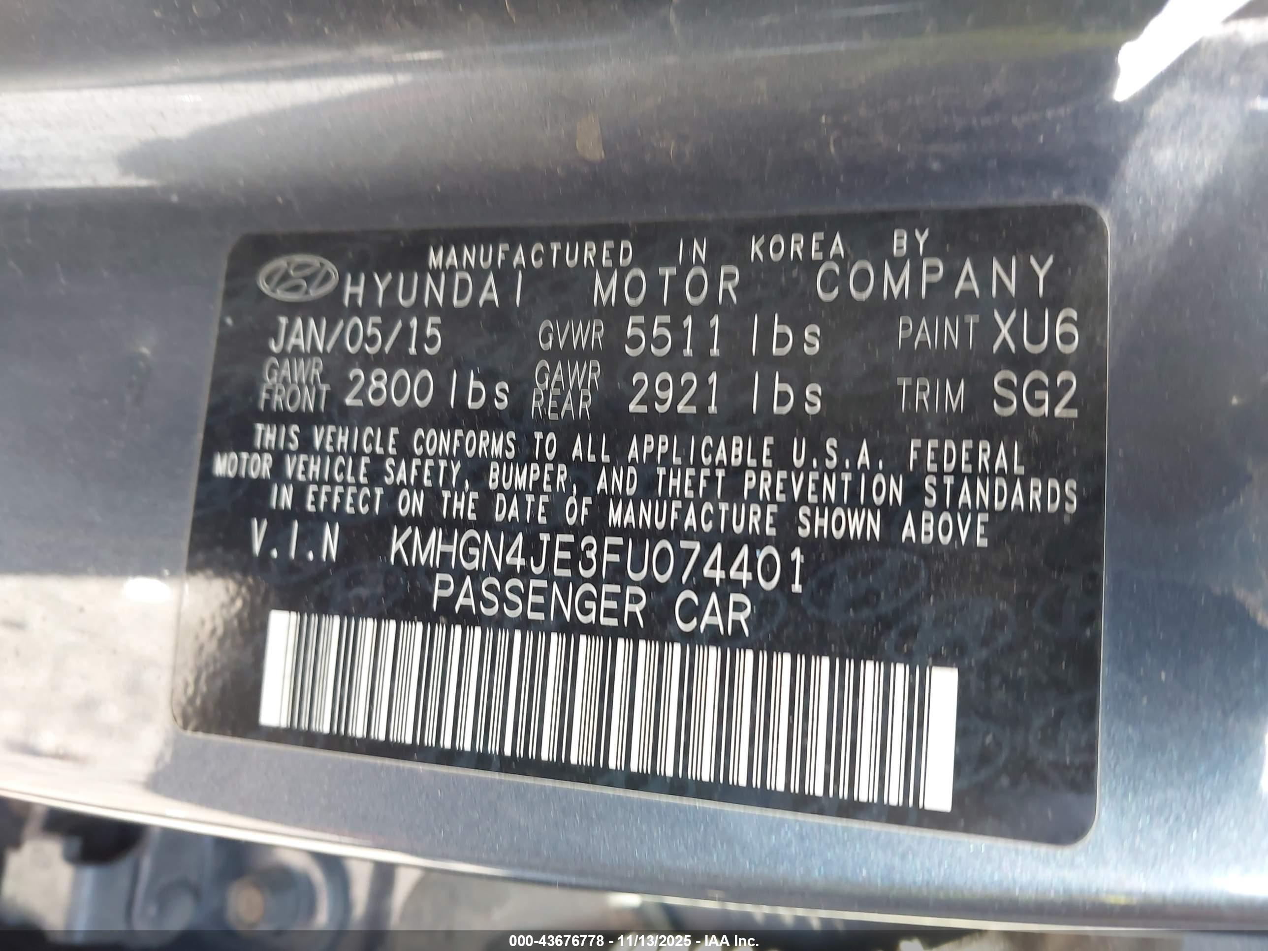 HYUNDAI GENESIS image 9