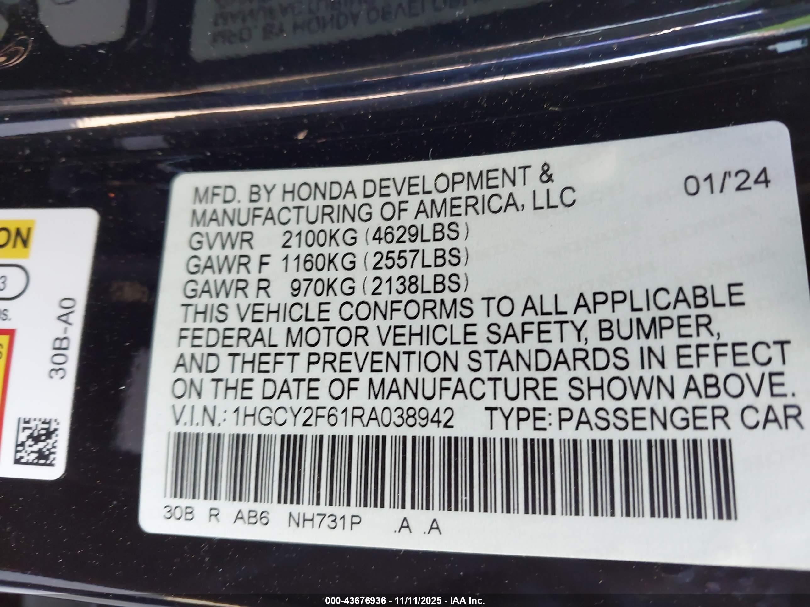 HONDA ACCORD image 9