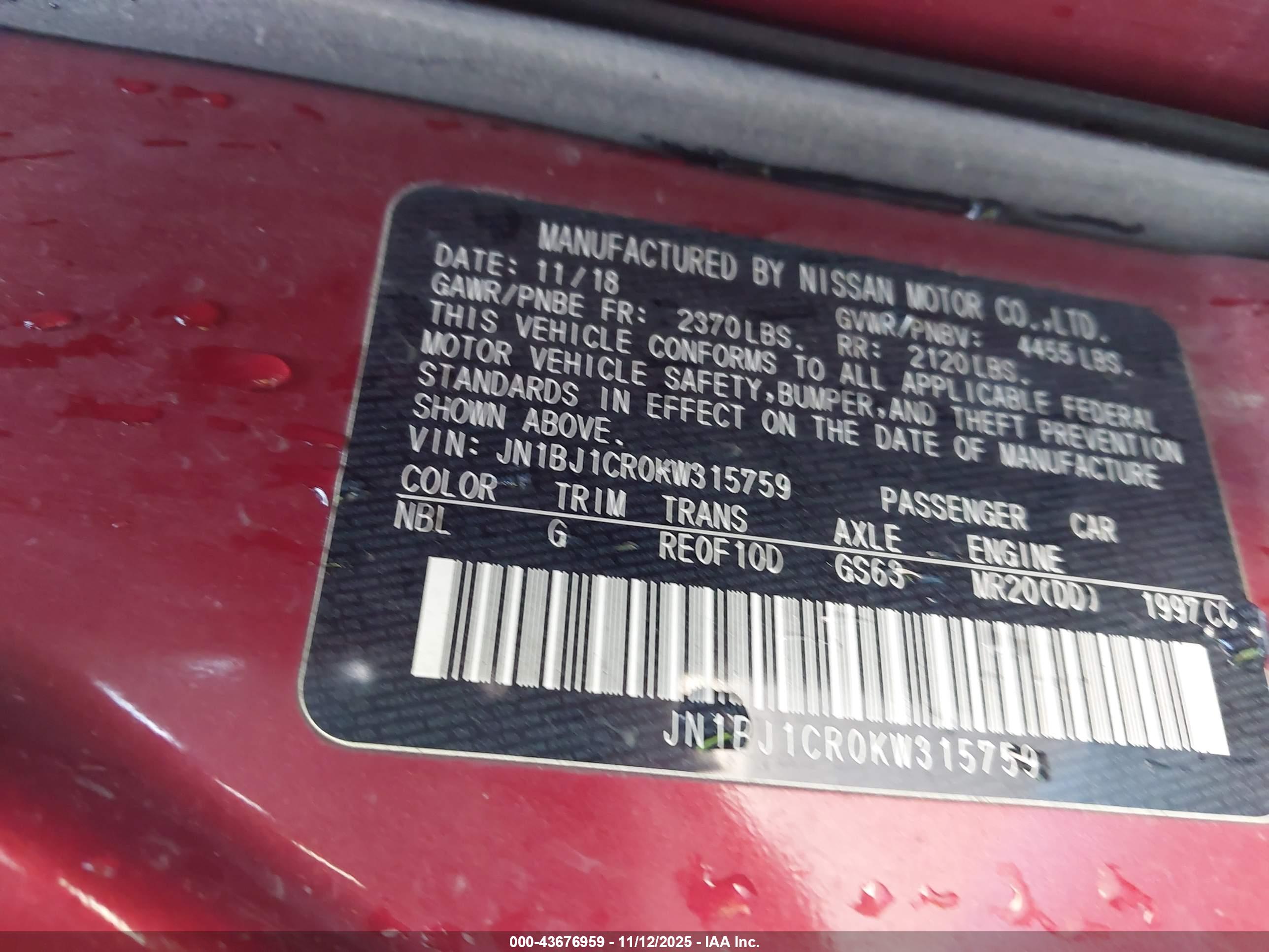NISSAN ROGUE image 9