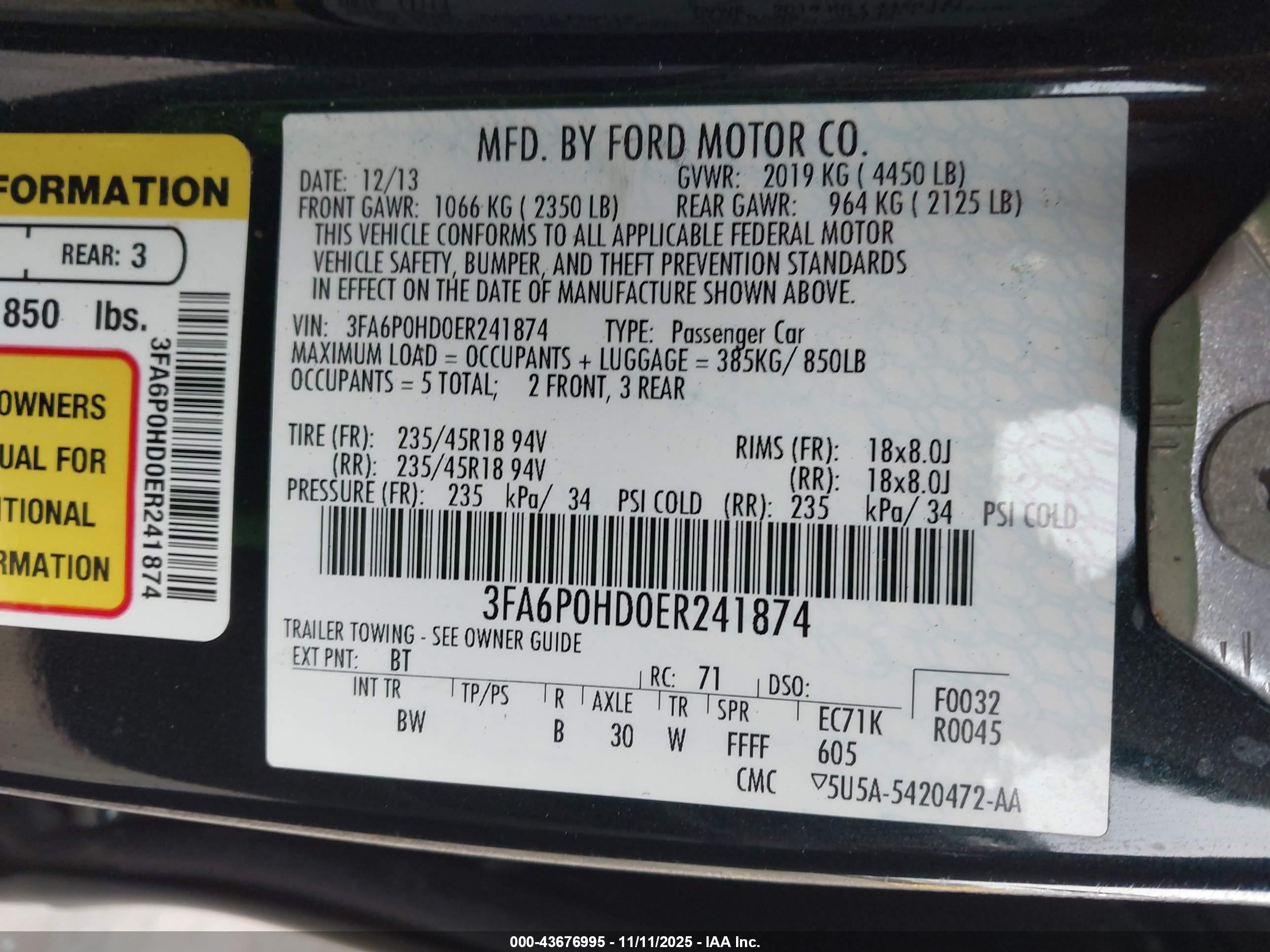 FORD FUSION image 9