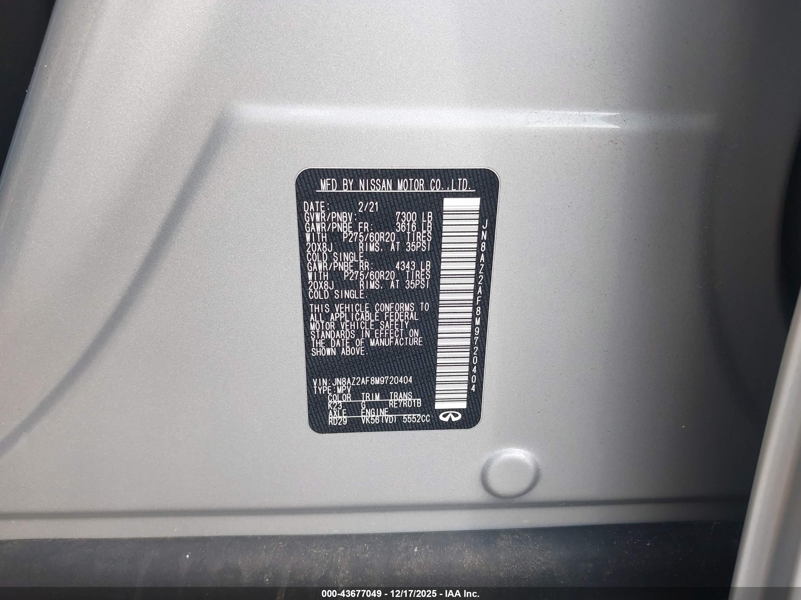 INFINITI QX80 image 9