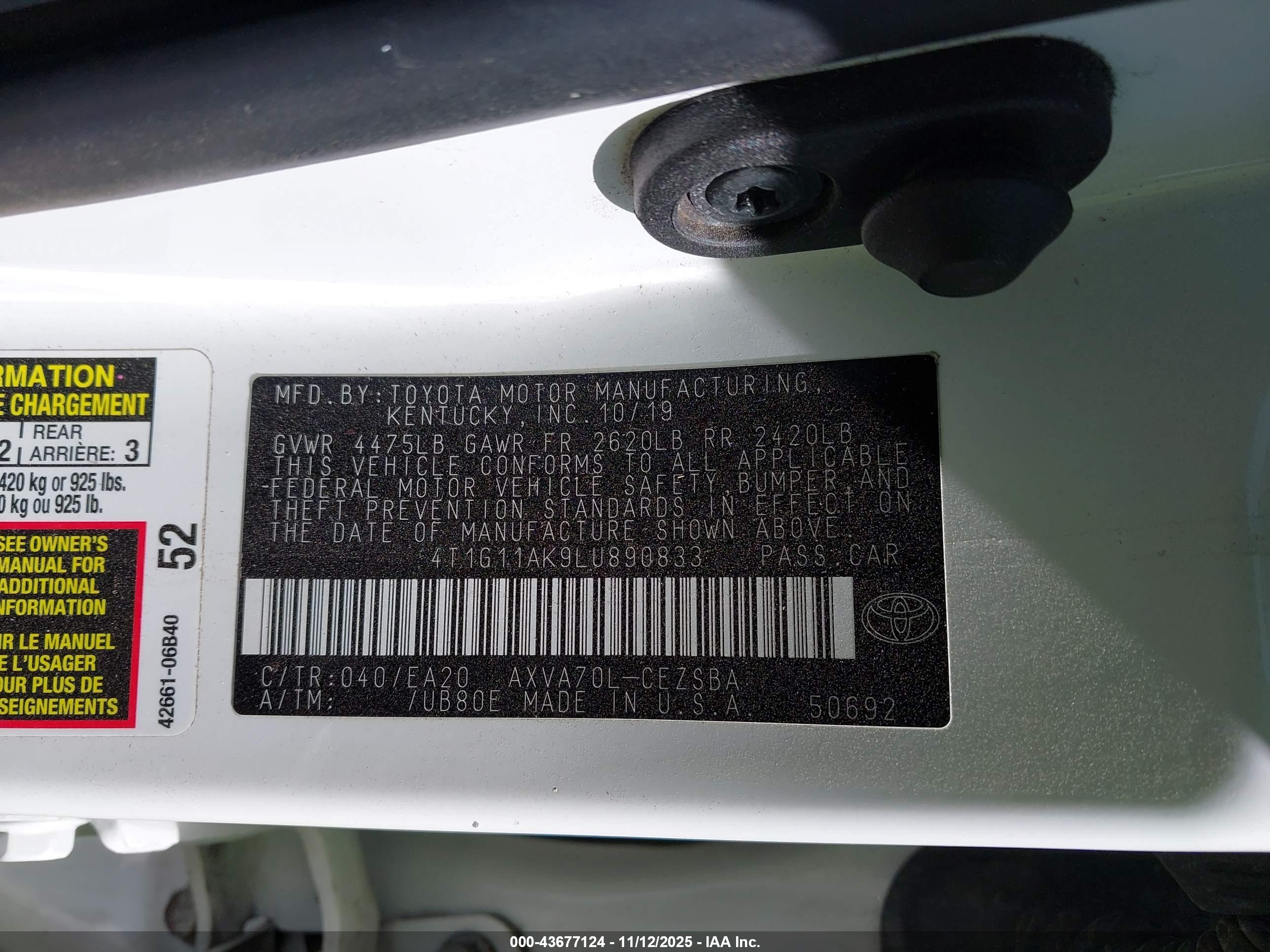 TOYOTA CAMRY image 9