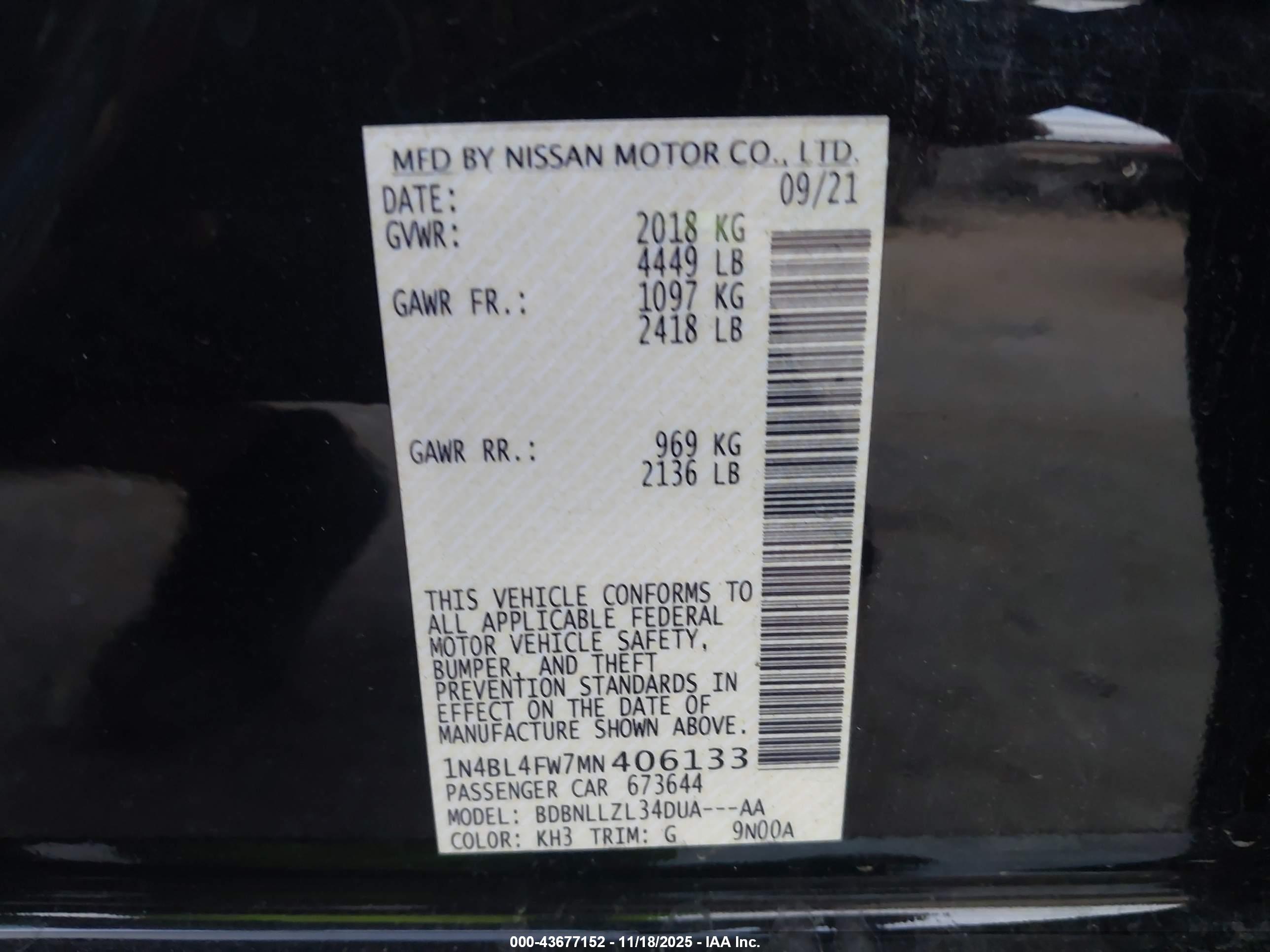 NISSAN ALTIMA image 9