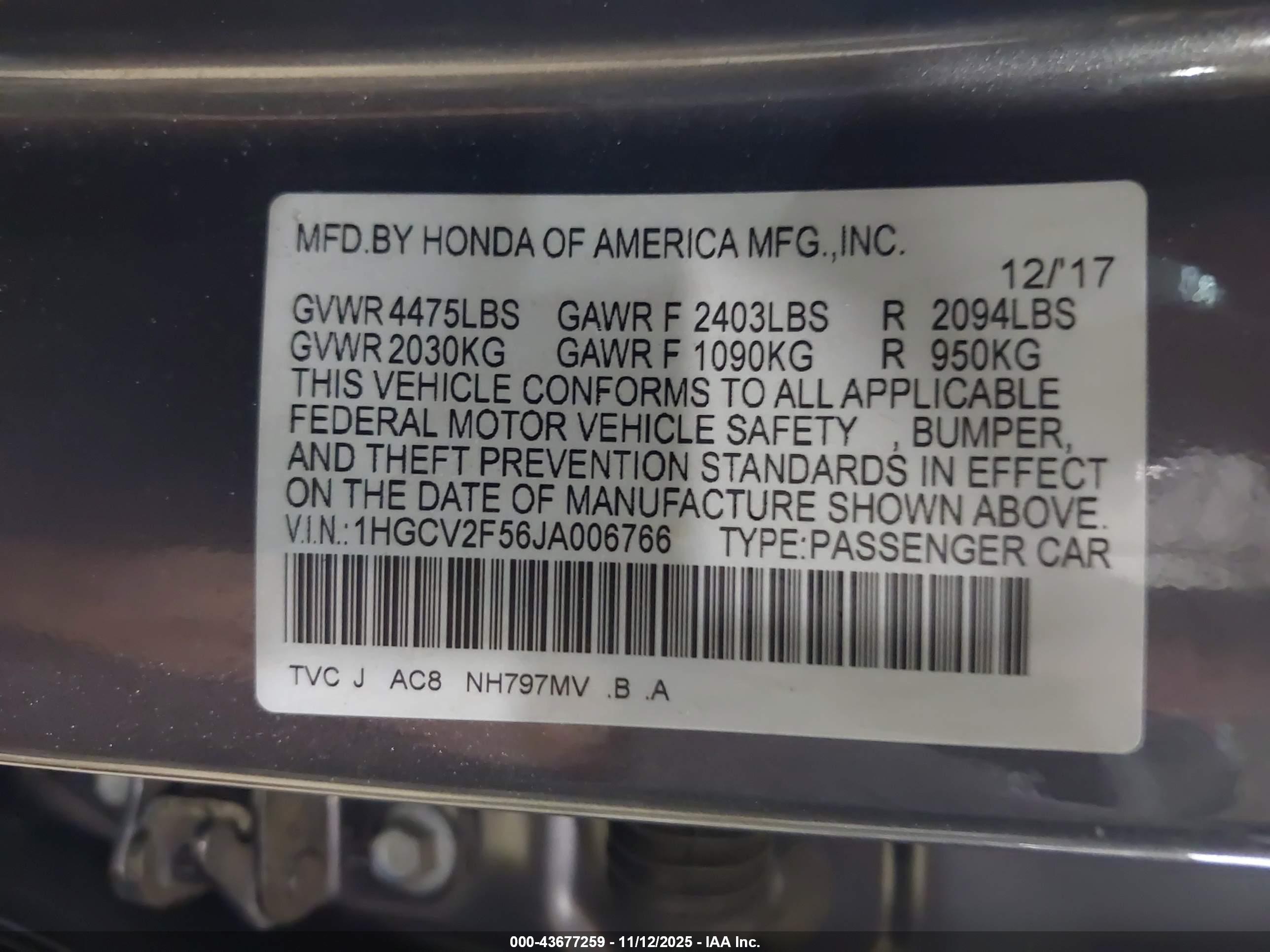 HONDA ACCORD image 9