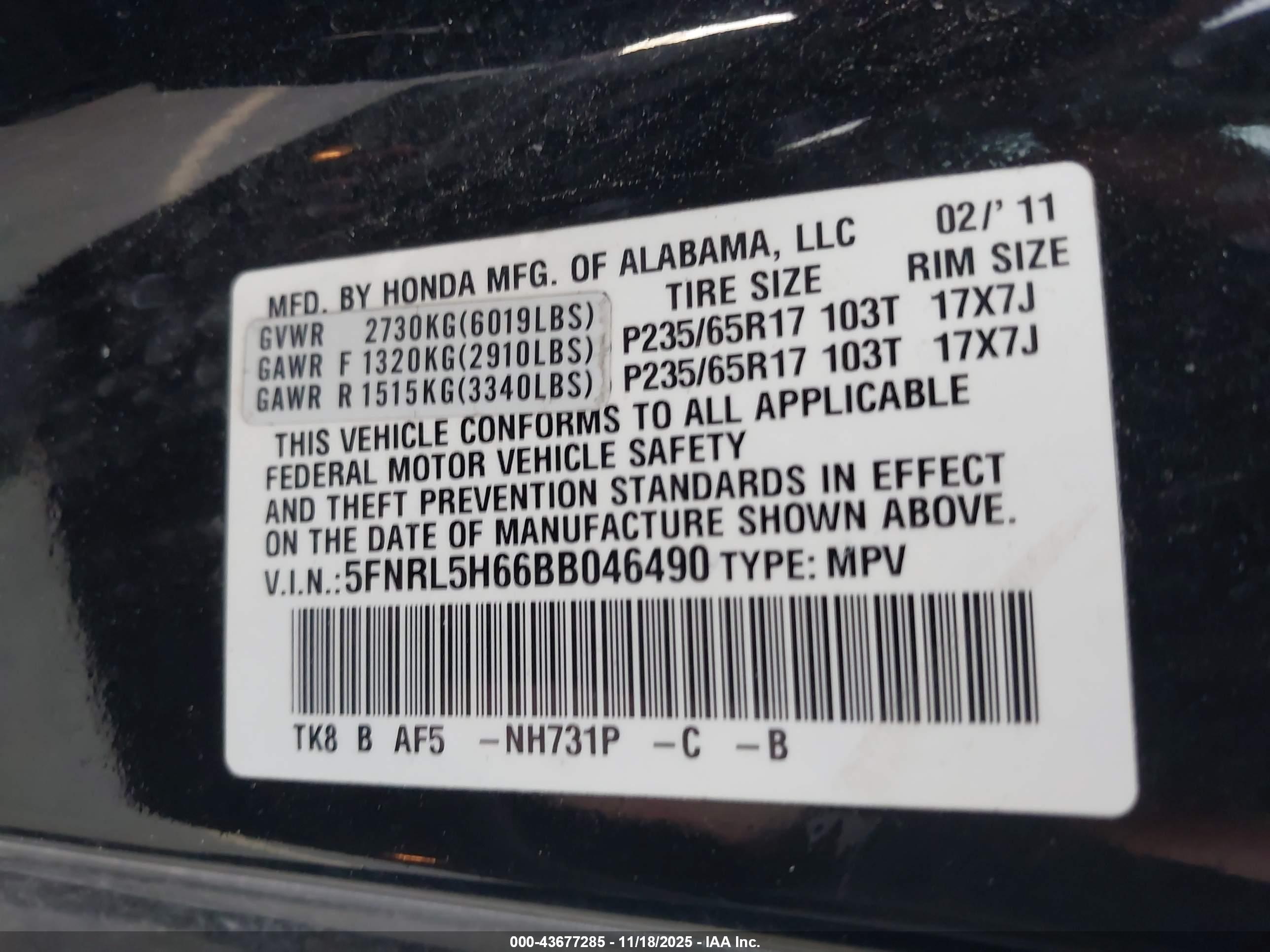 HONDA ODYSSEY image 9