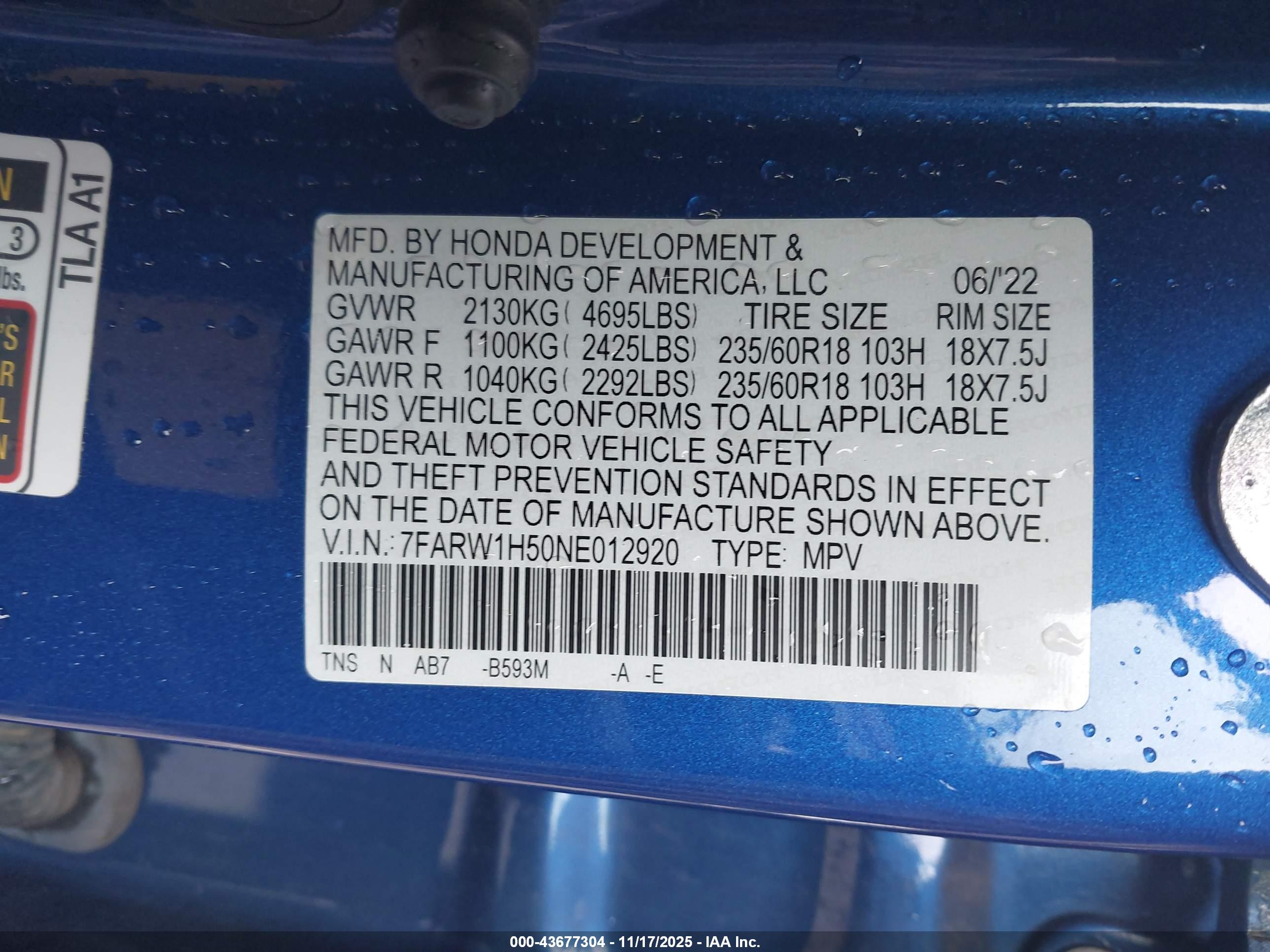 HONDA CR-V image 9
