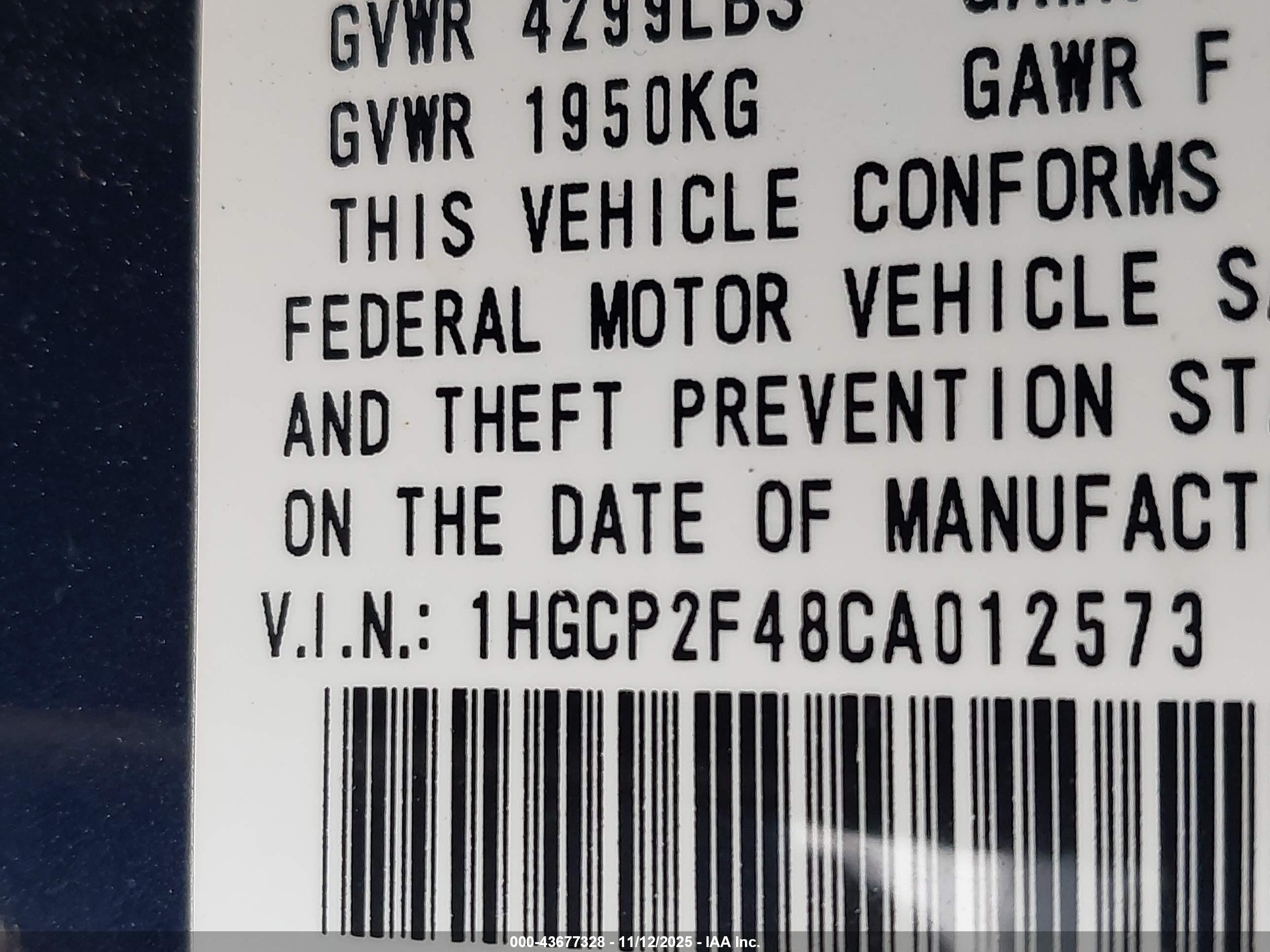 HONDA ACCORD image 9