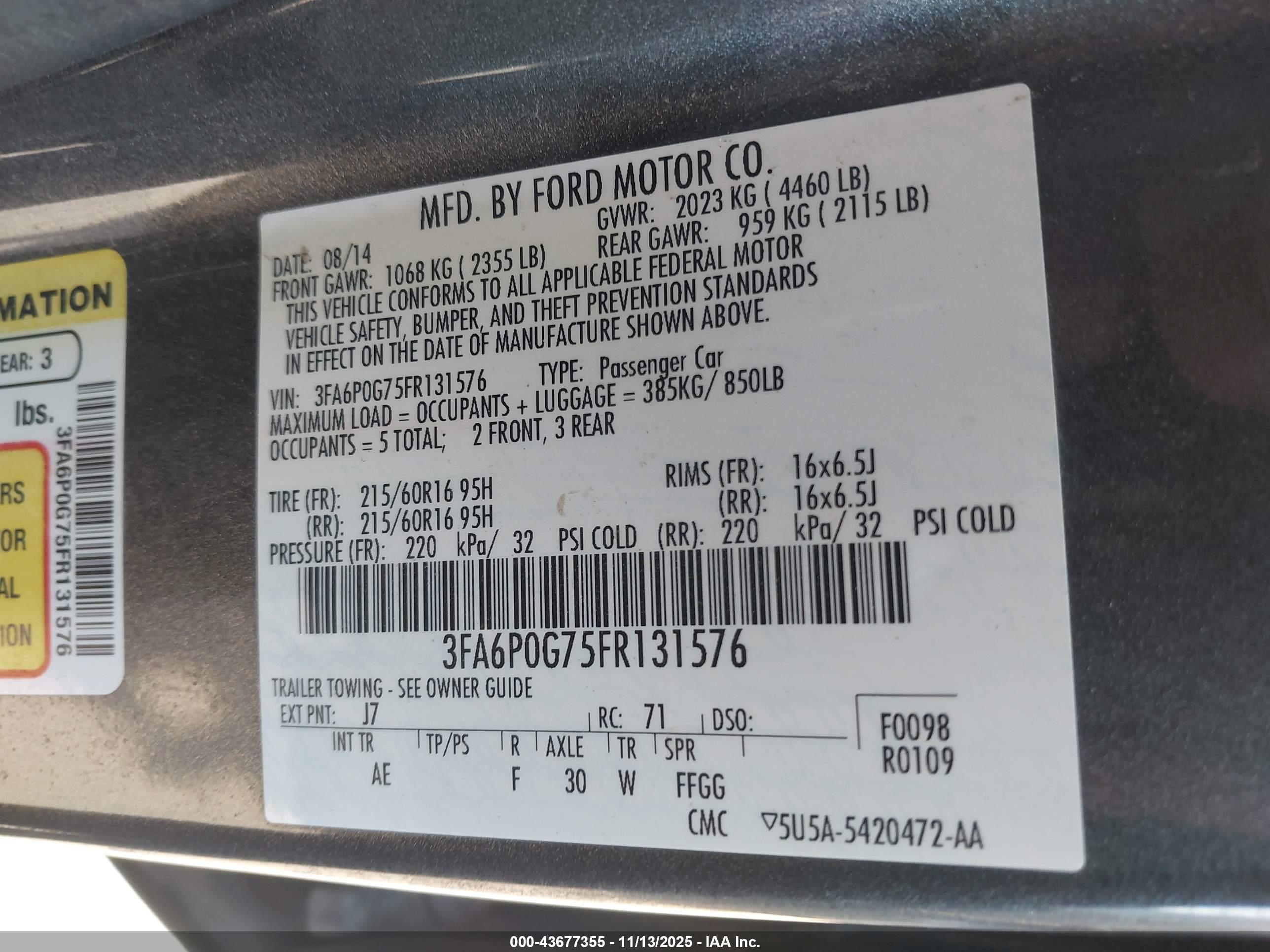 FORD FUSION image 9
