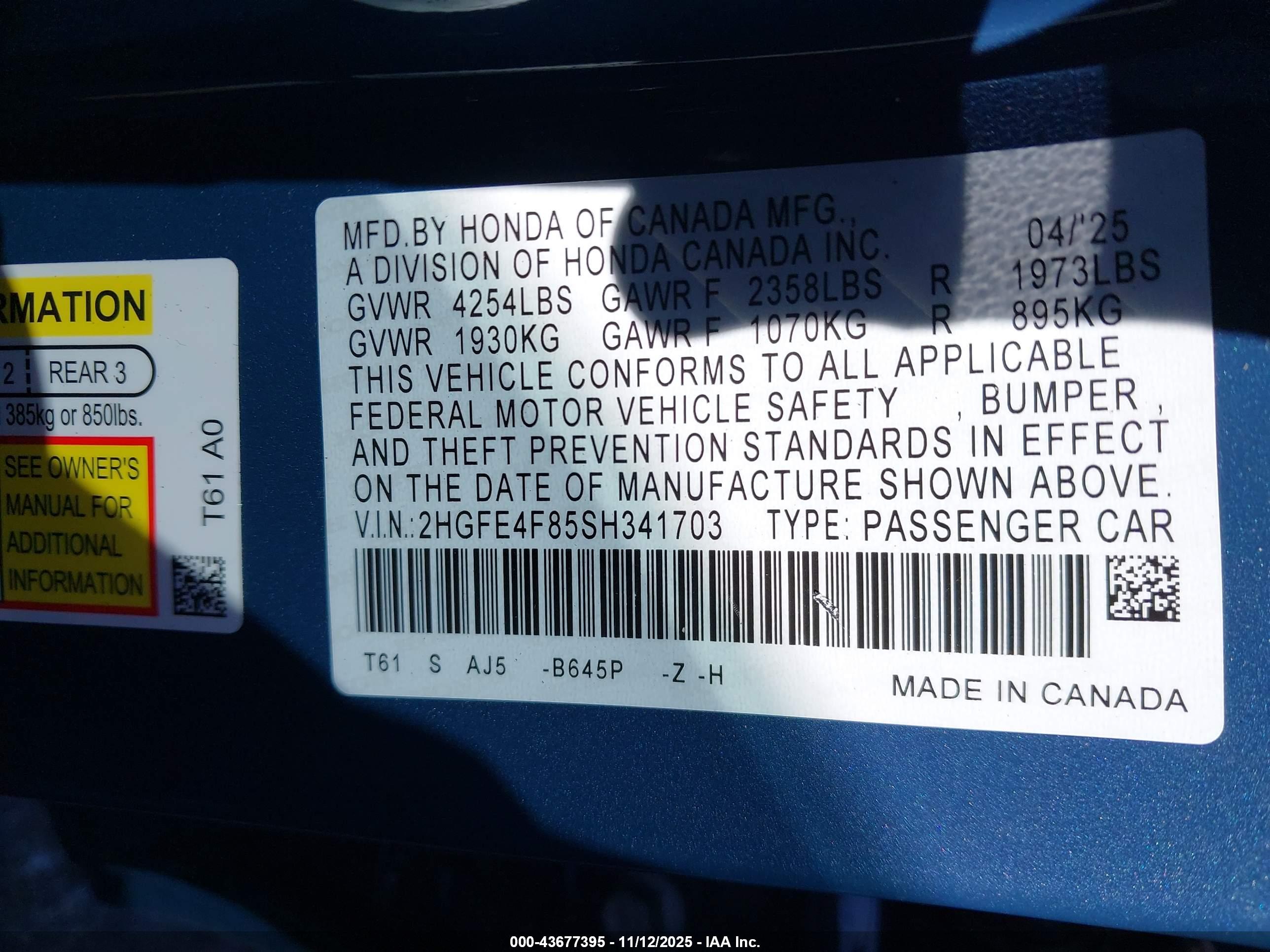 HONDA CIVIC image 9