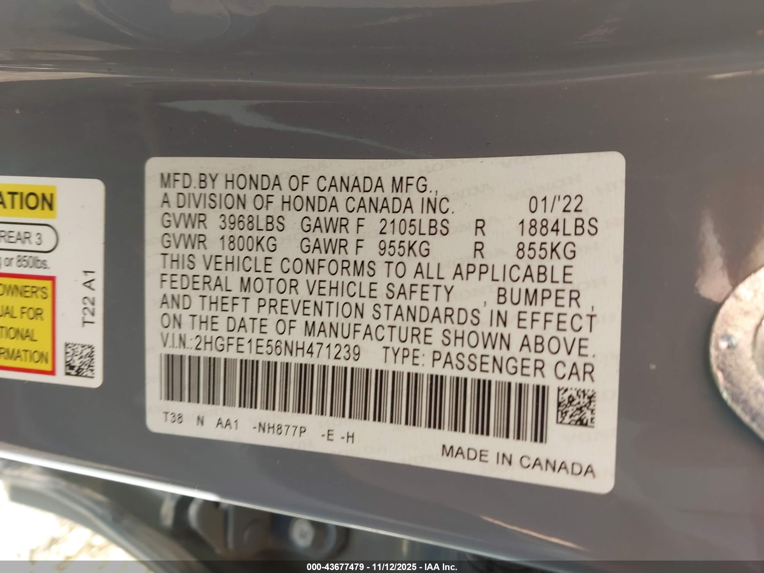 HONDA CIVIC image 9