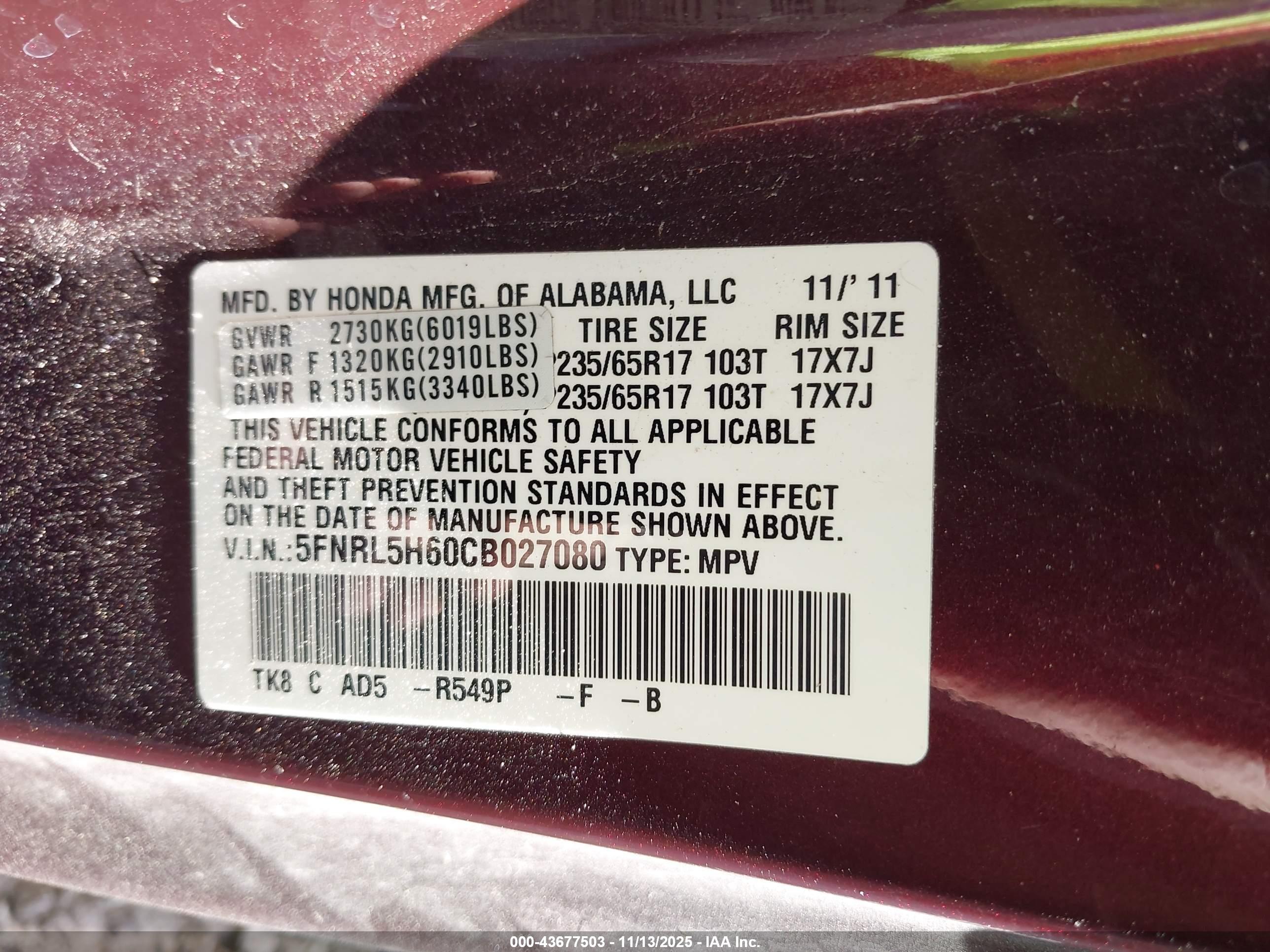 HONDA ODYSSEY image 9