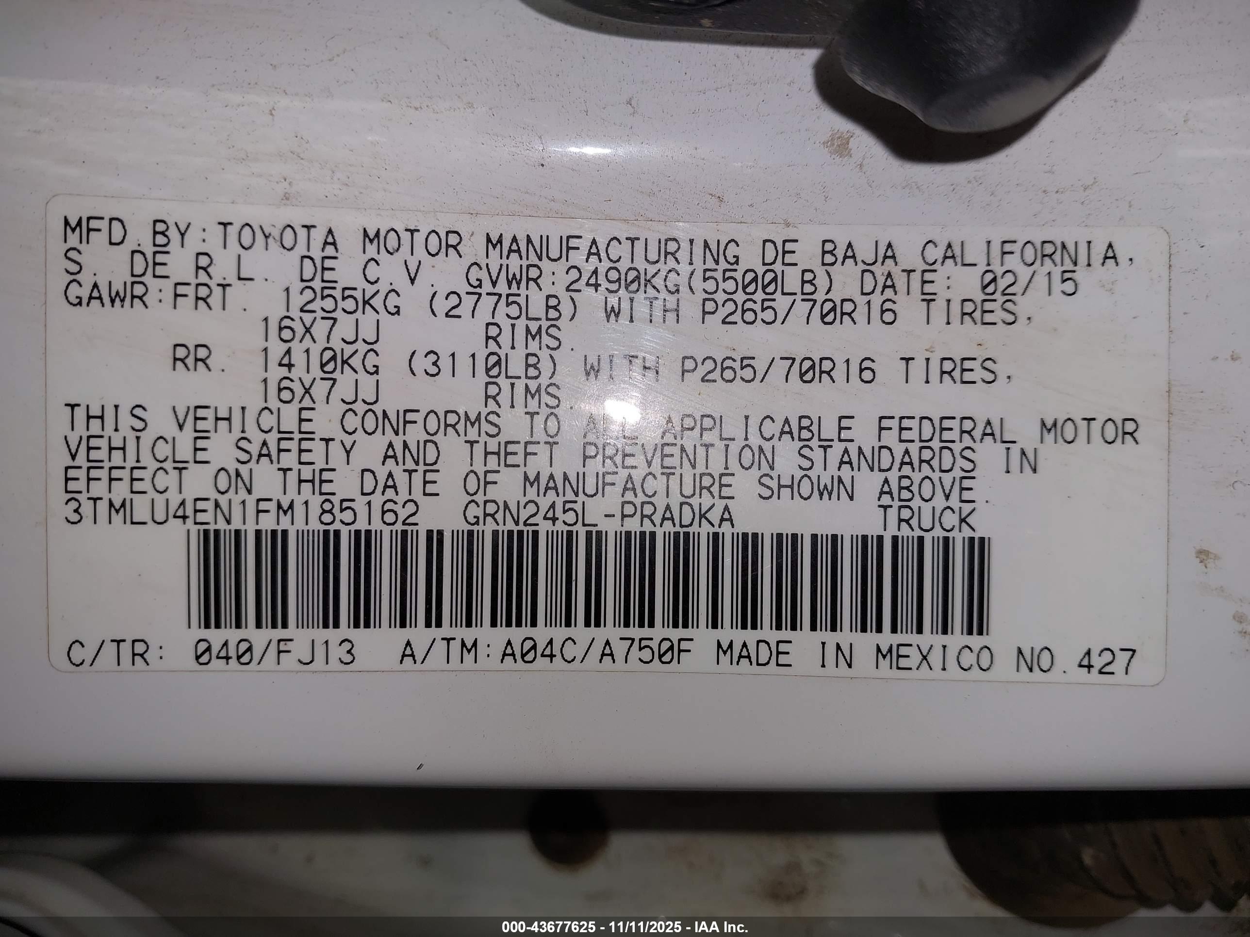 TOYOTA TACOMA image 9