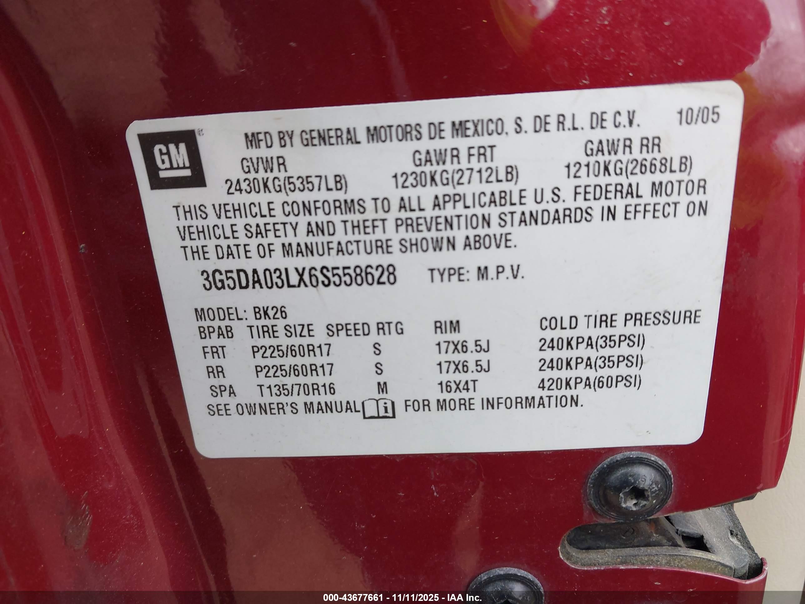 BUICK RENDEZVOUS image 9