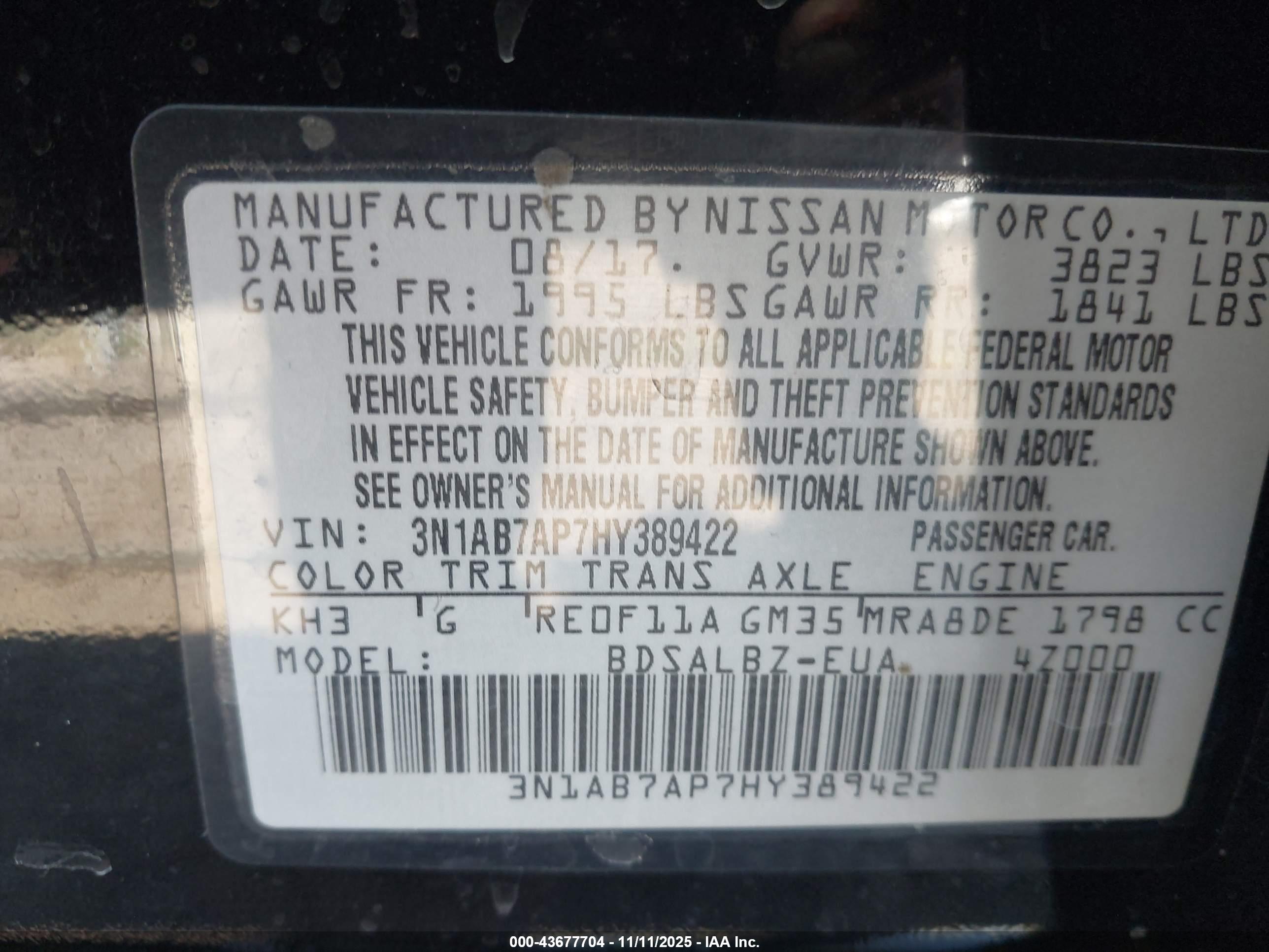 NISSAN SENTRA image 9