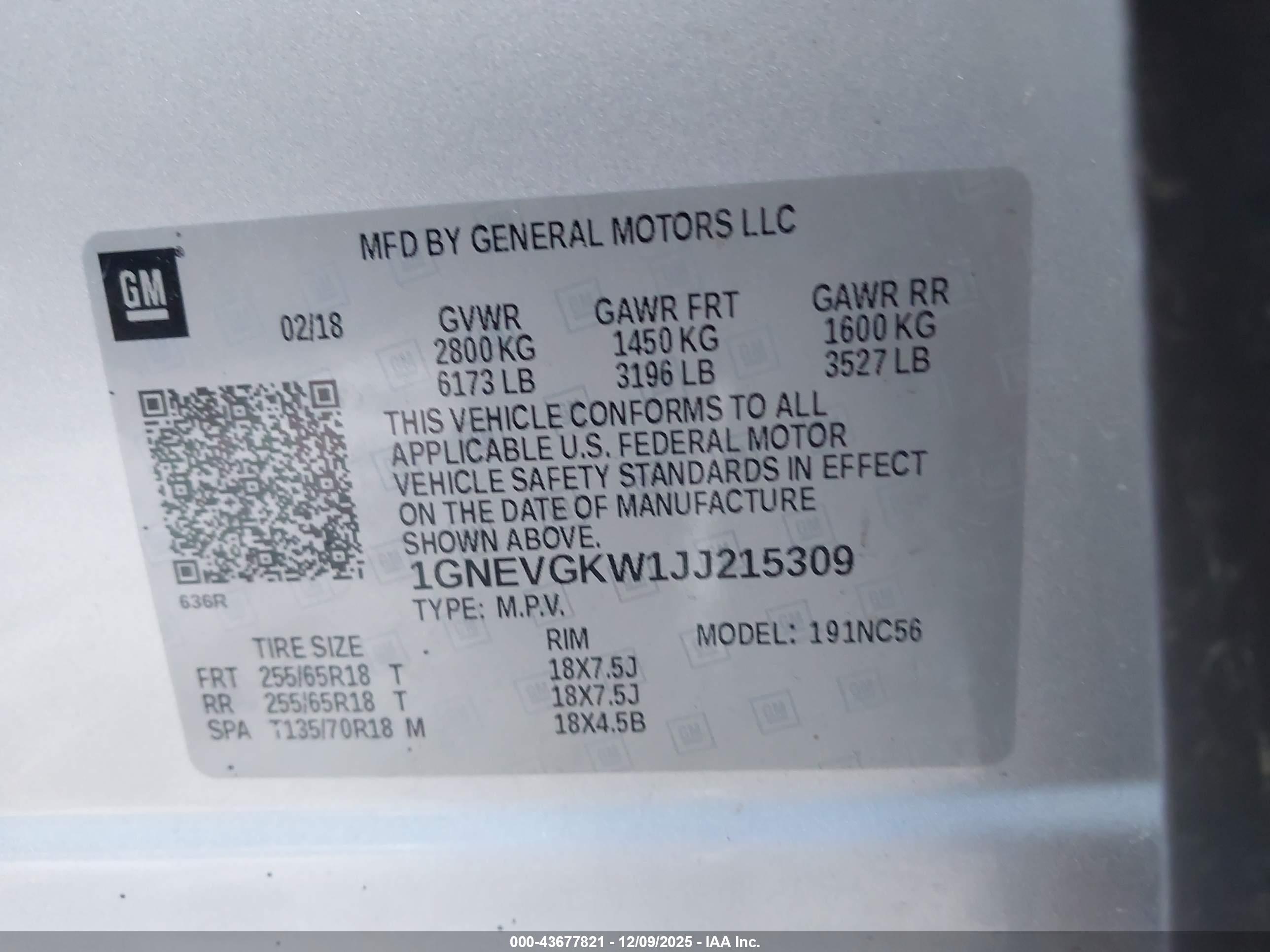 CHEVROLET TRAVERSE image 9