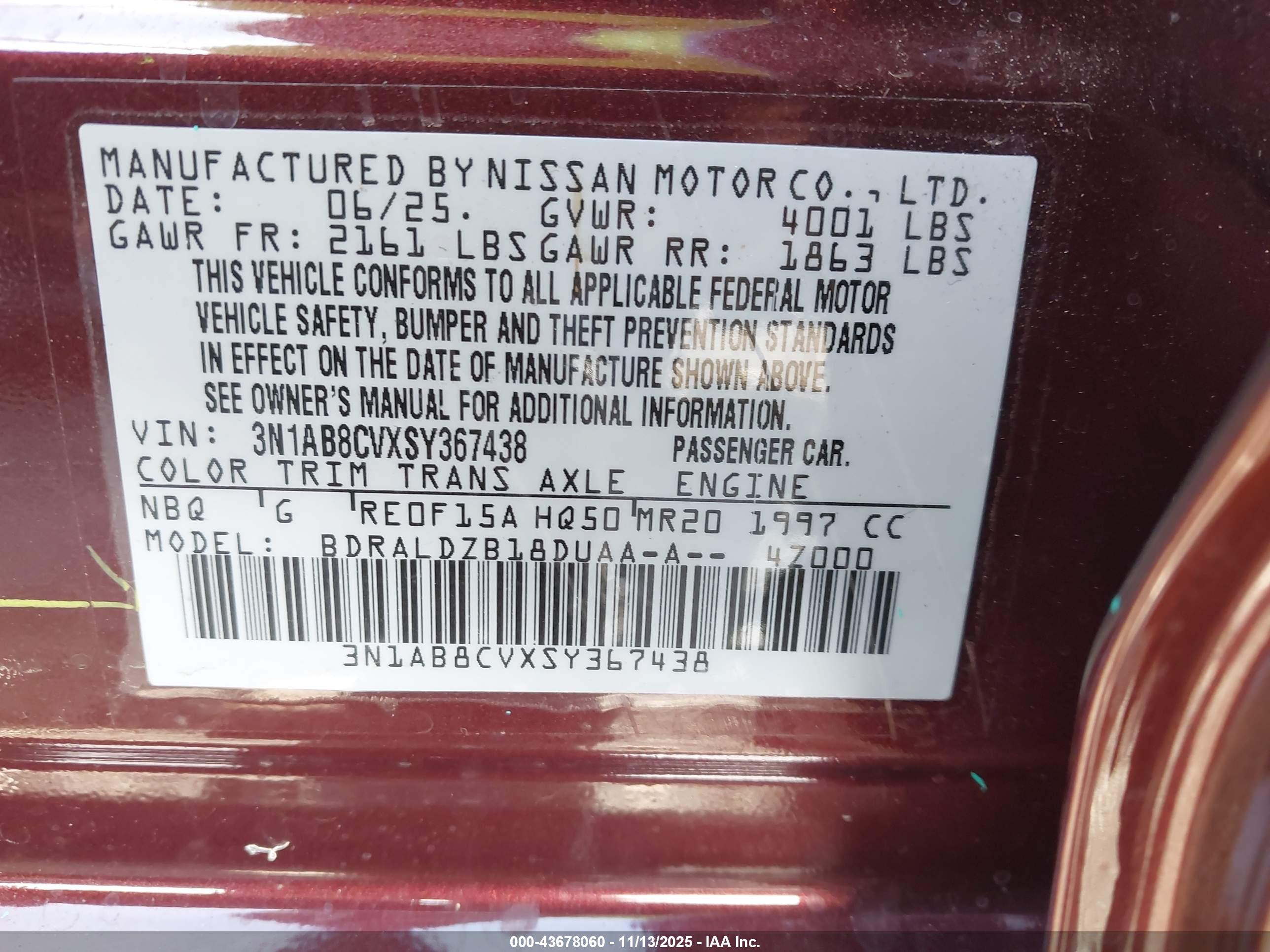 NISSAN SENTRA image 9