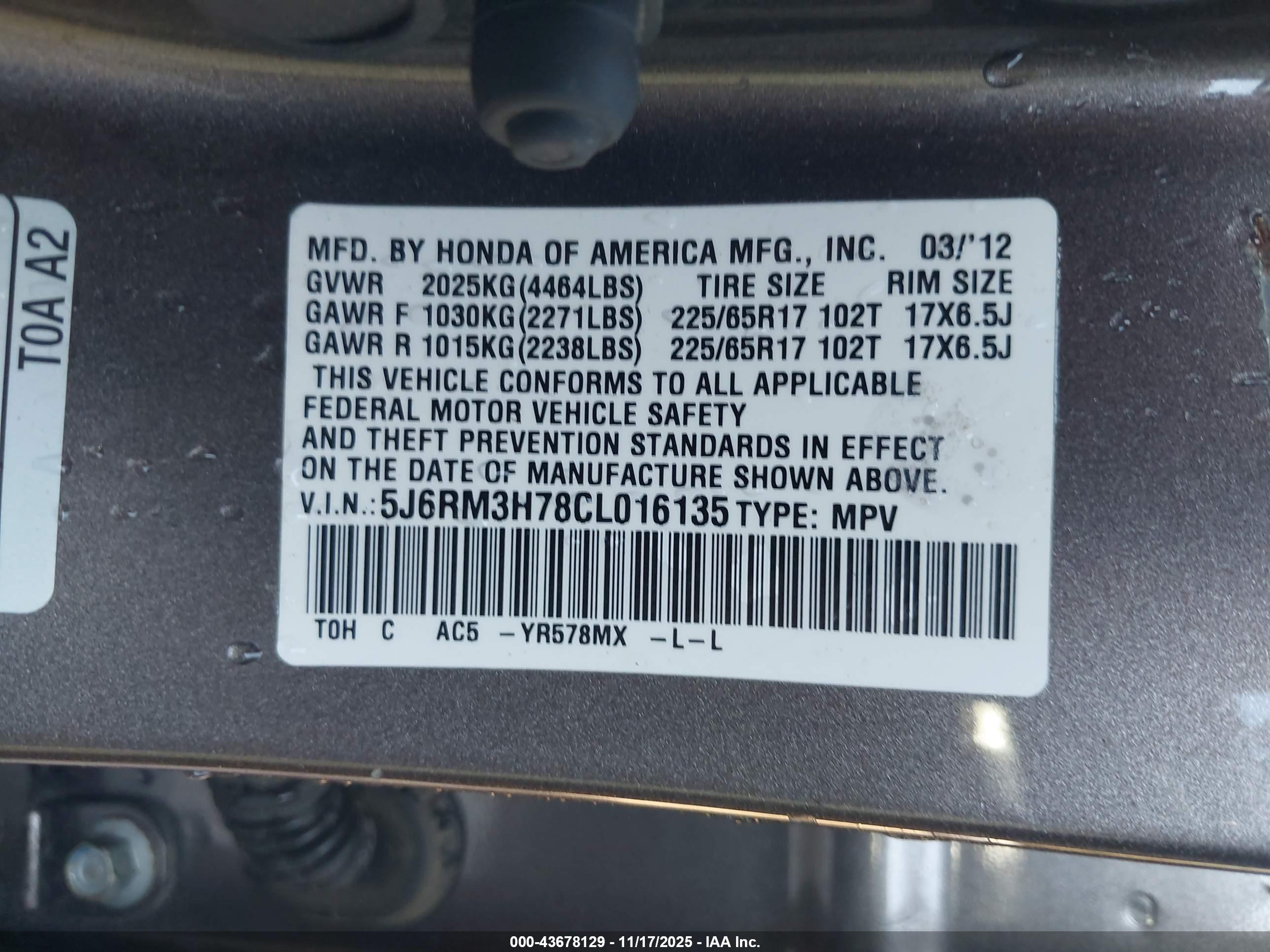 HONDA CR-V image 9