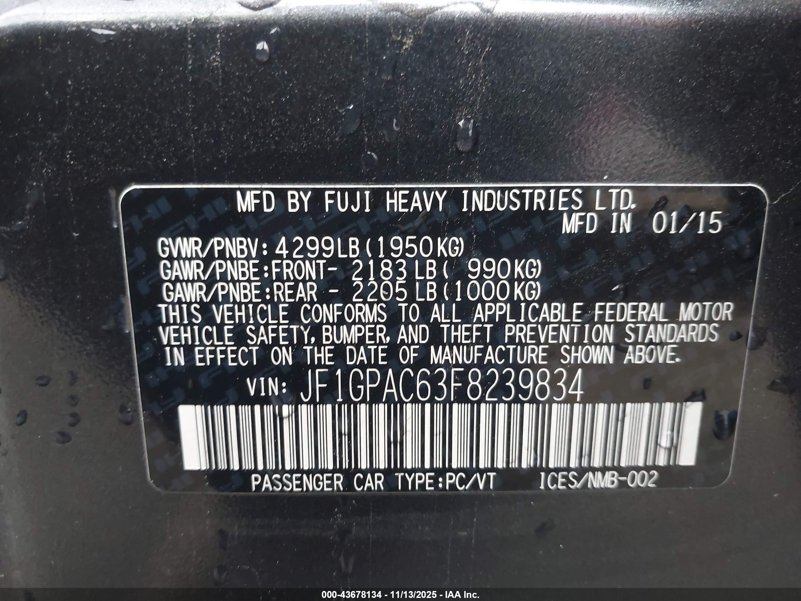 SUBARU IMPREZA image 9