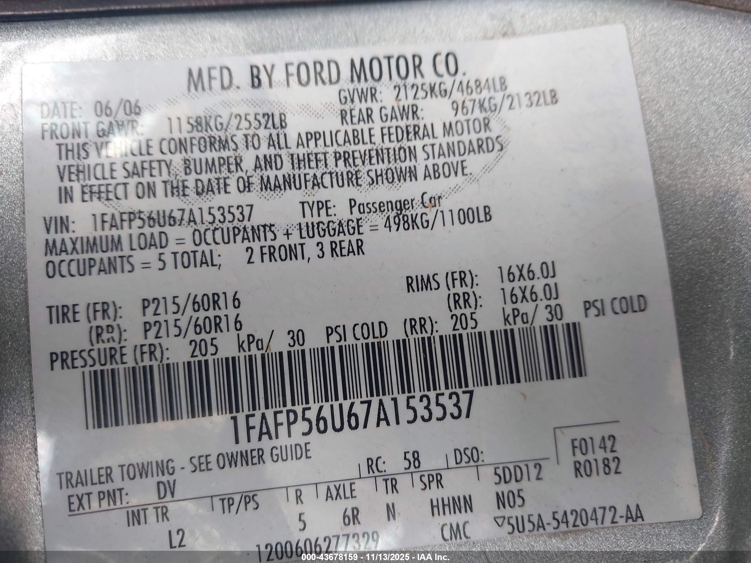 FORD TAURUS image 9