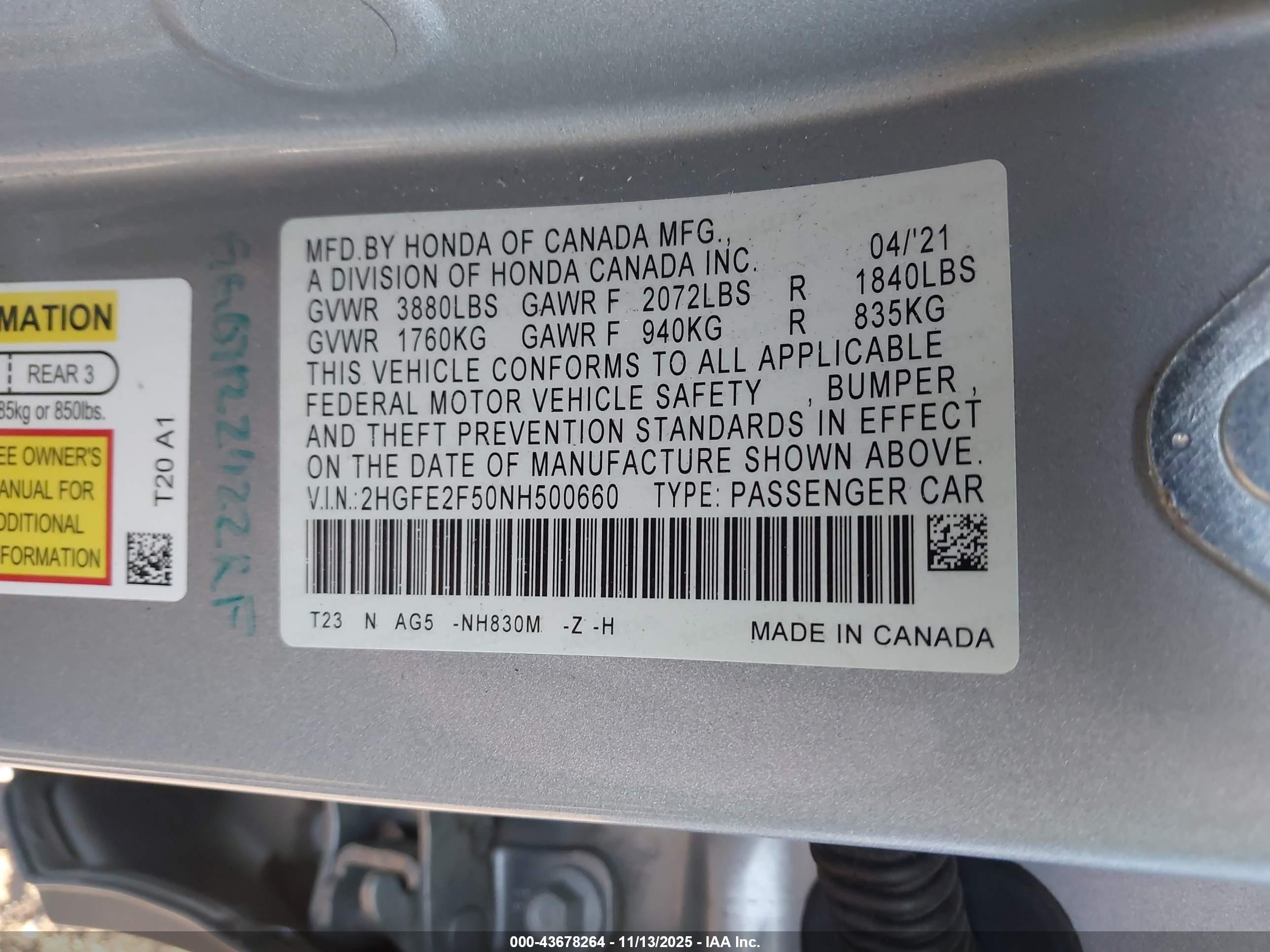 HONDA CIVIC image 9