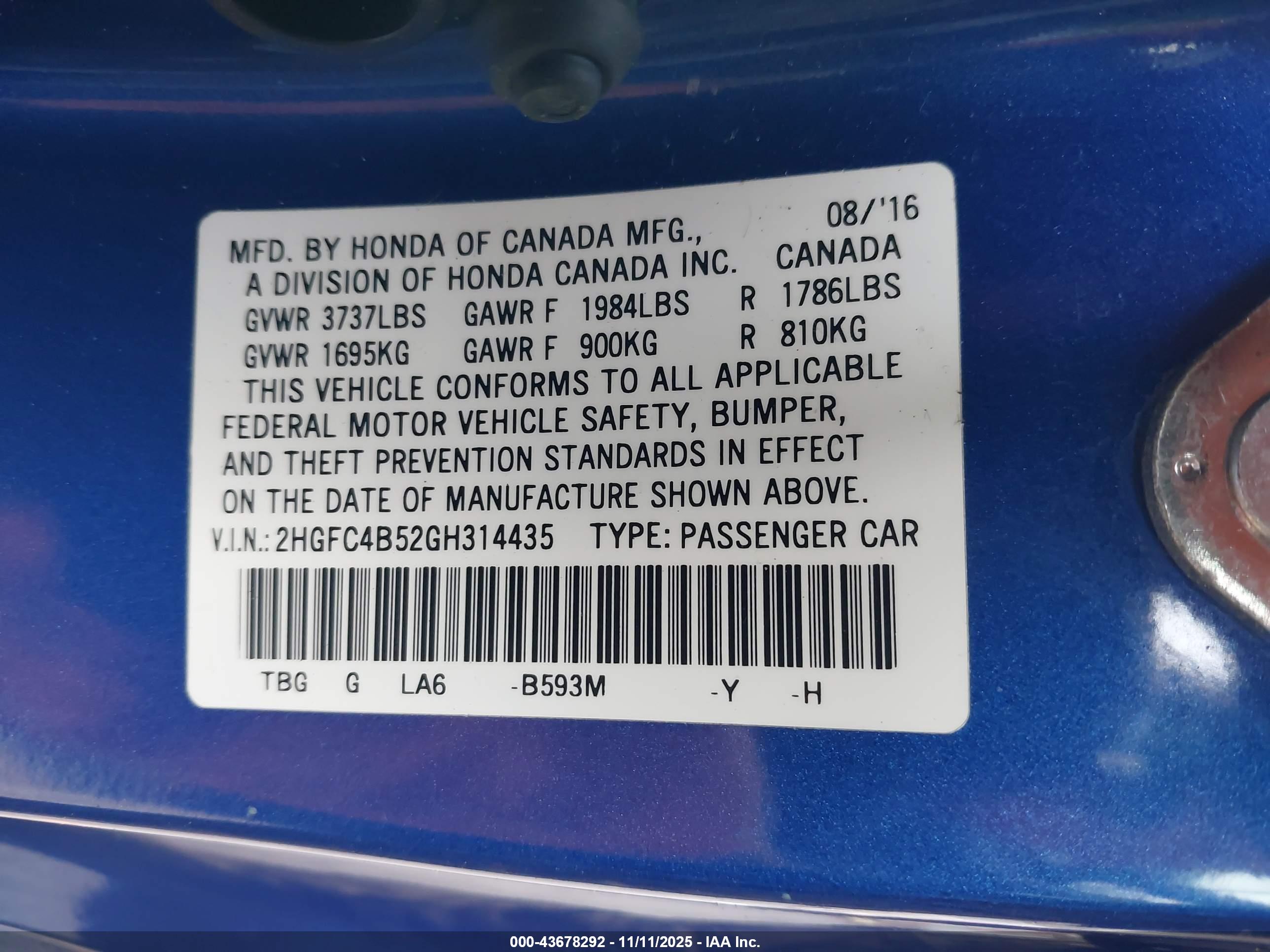 HONDA CIVIC image 9