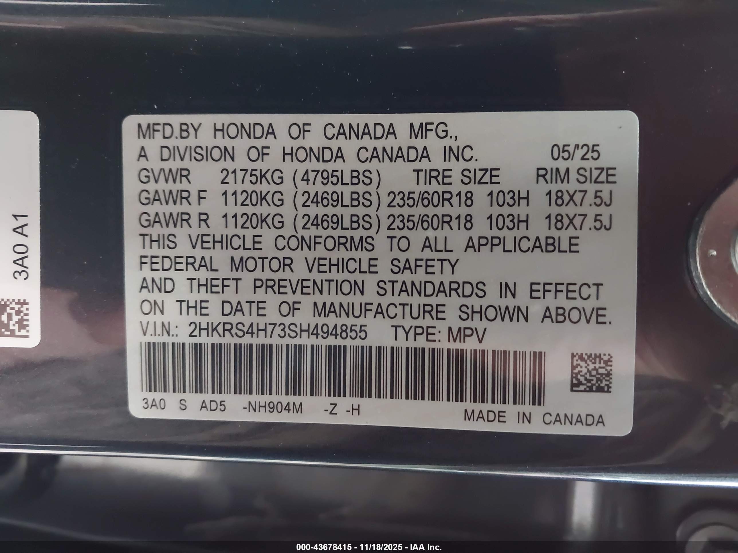 HONDA CR-V image 9