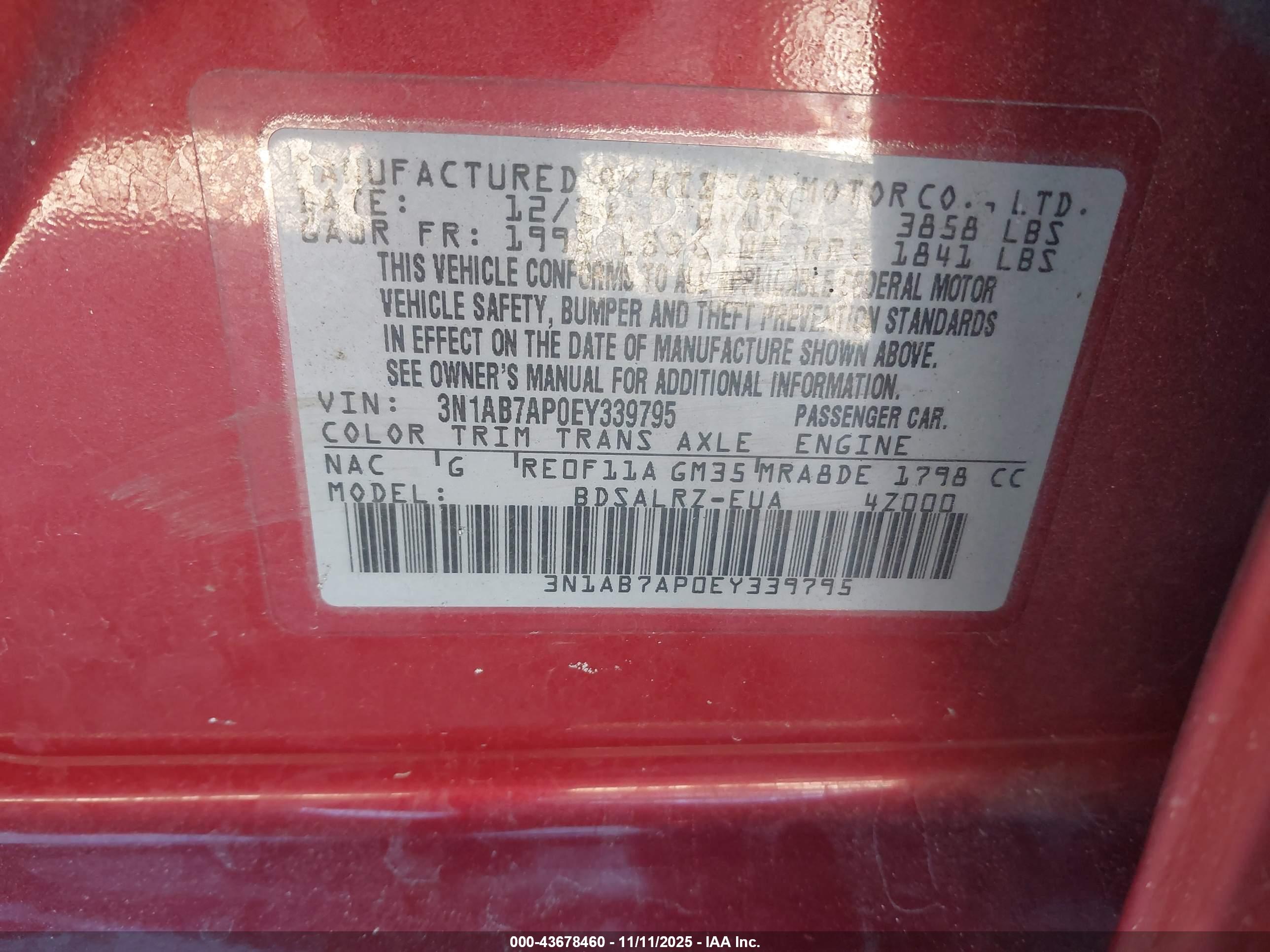 NISSAN SENTRA image 9