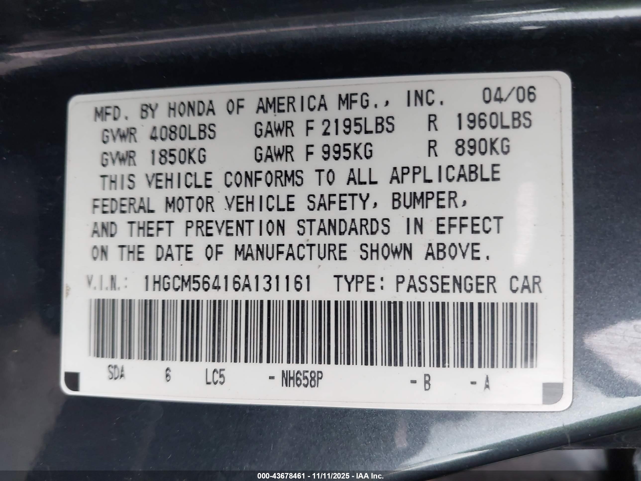 HONDA ACCORD image 9