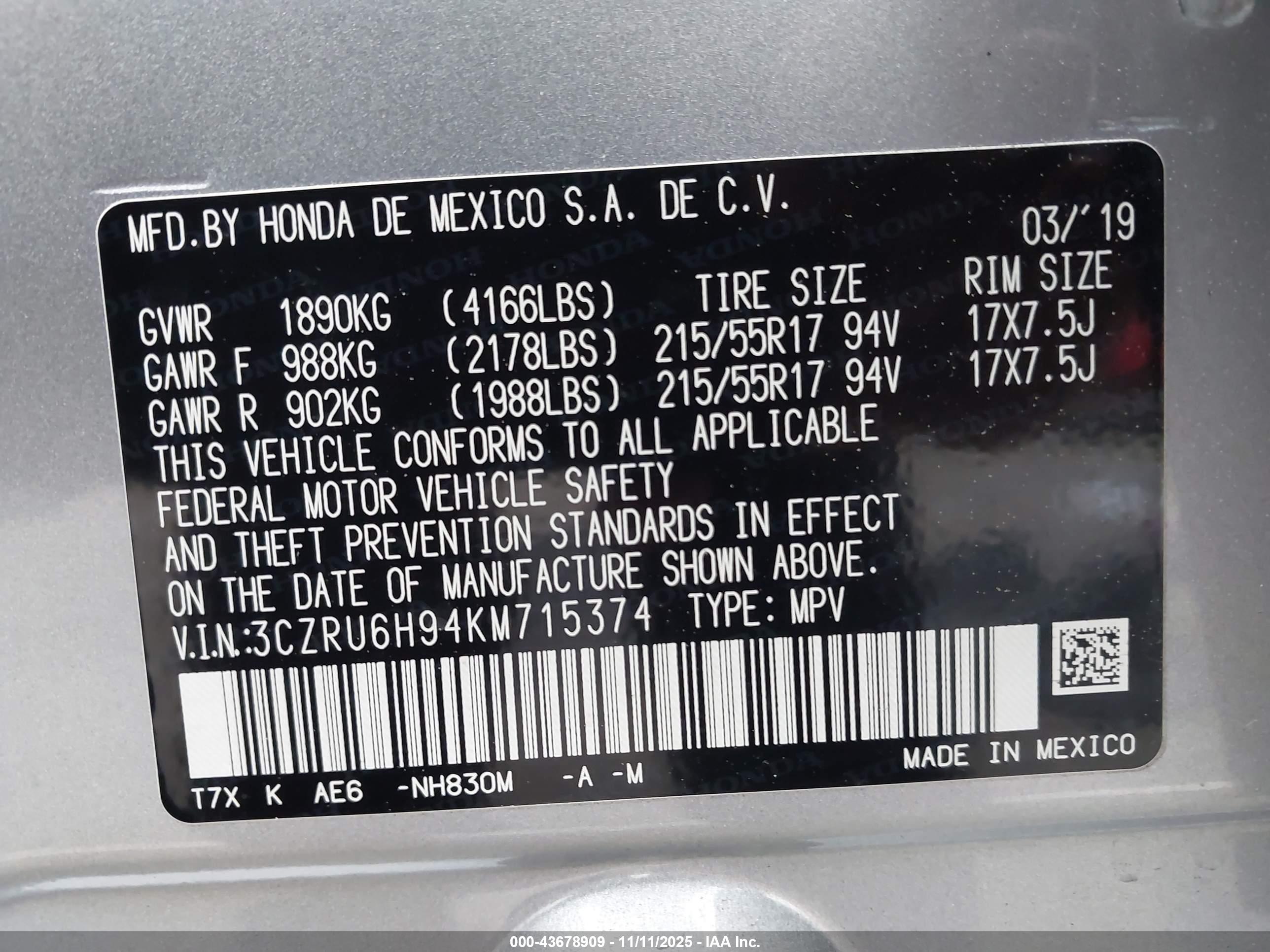 HONDA HR-V image 9