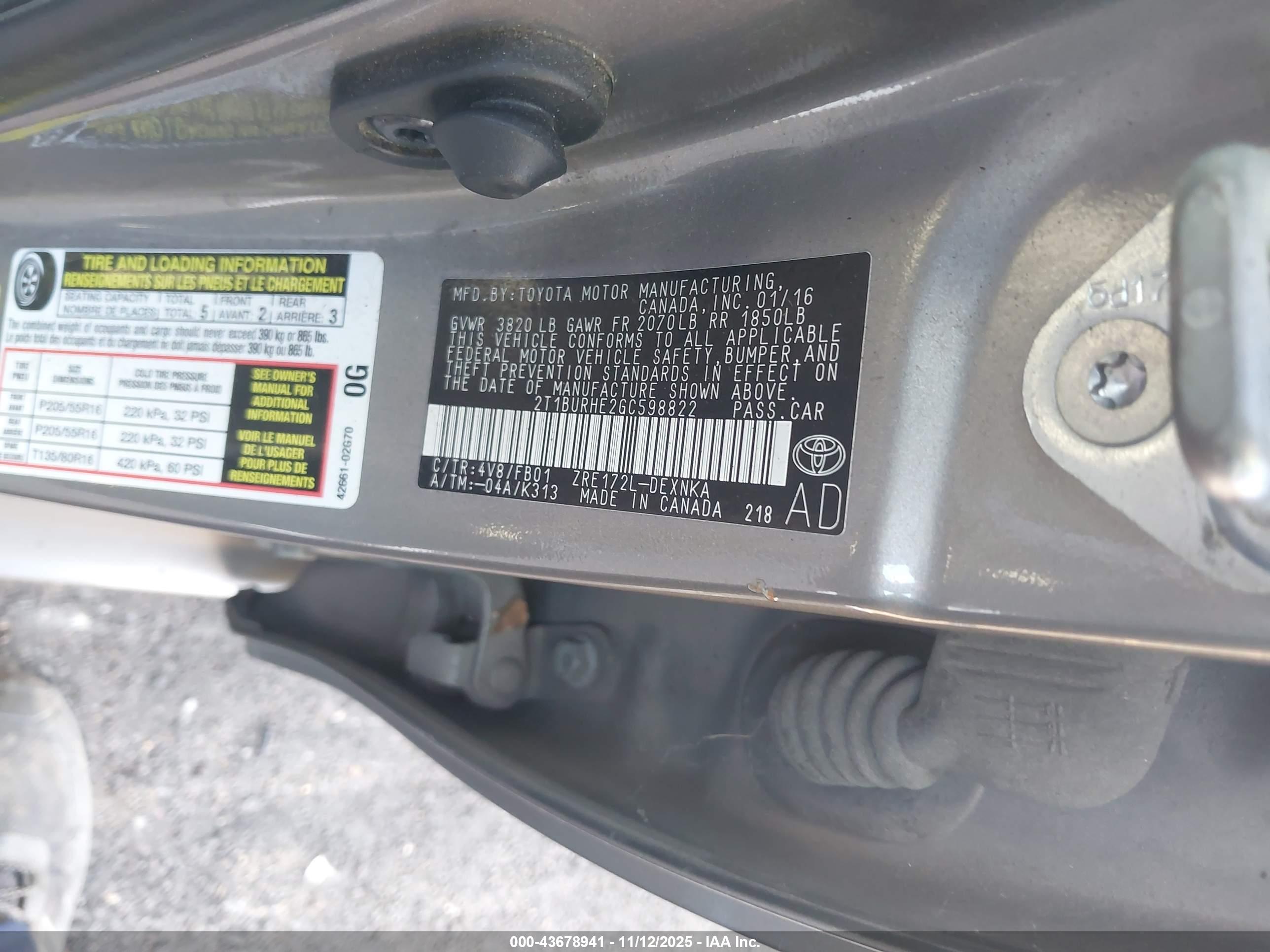TOYOTA COROLLA image 9